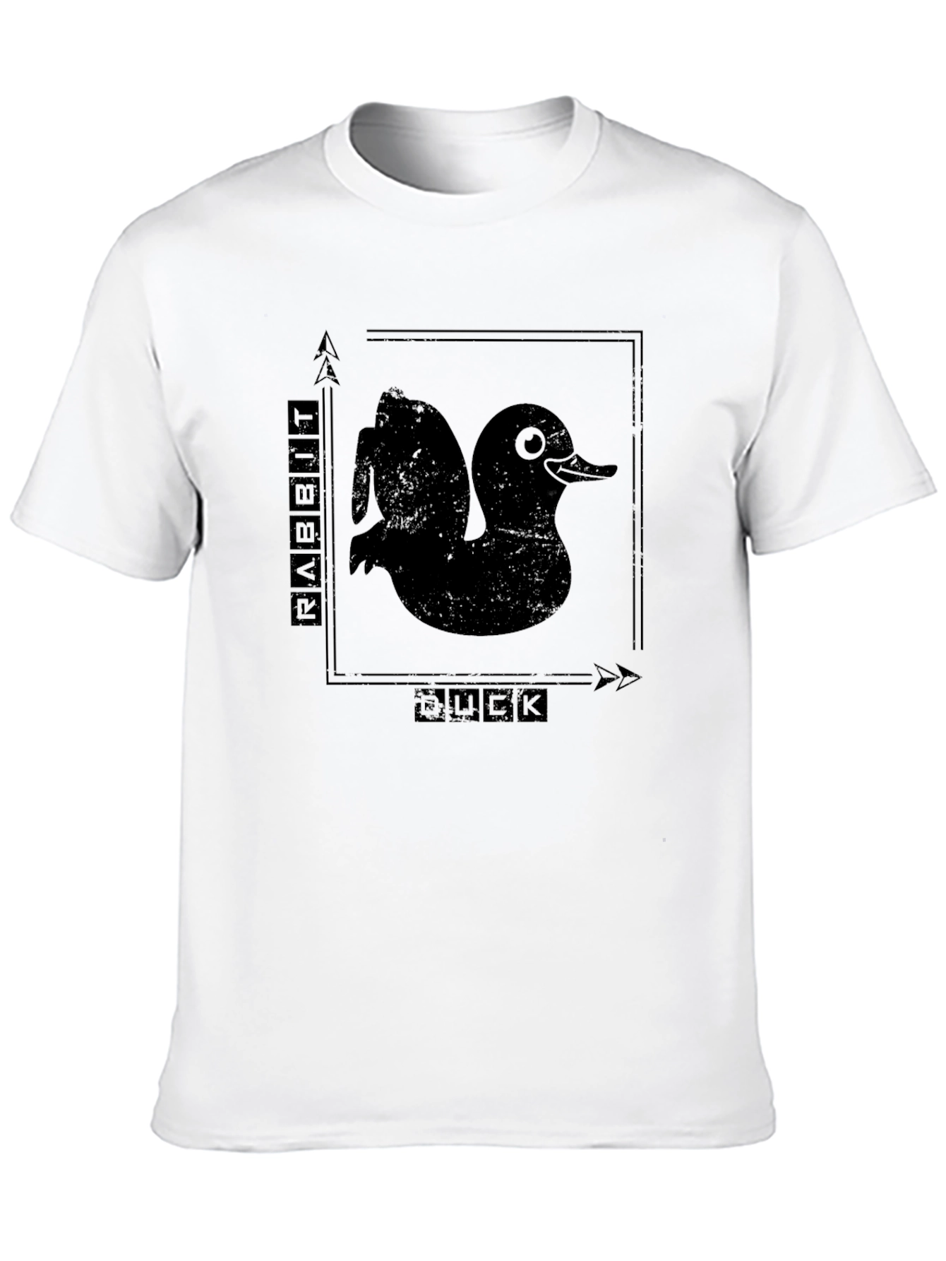 Rabbit Duck Illusion Graphic T-Shirt