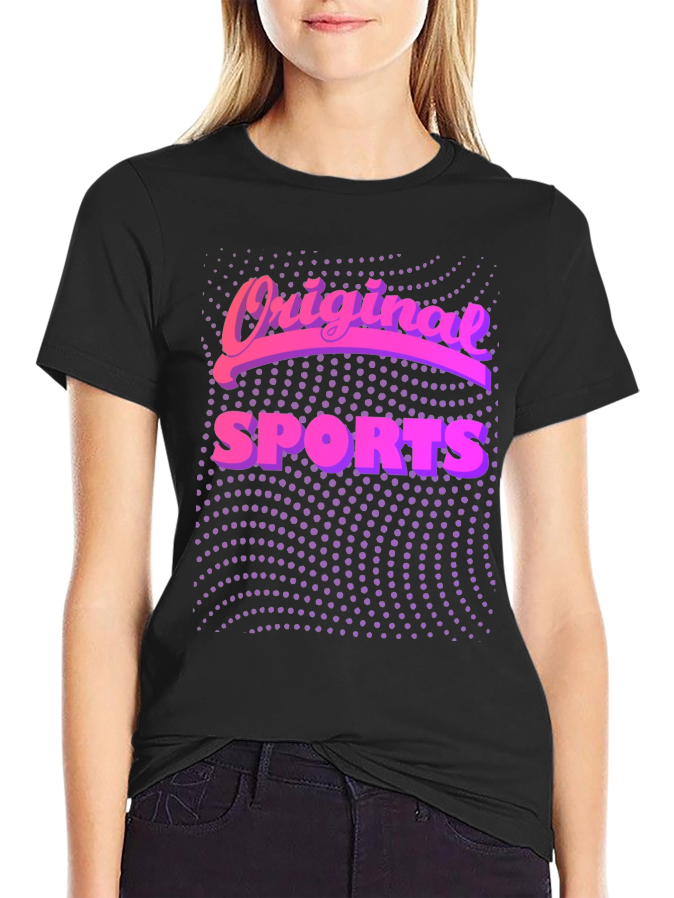 Original Sports Black Graphic T-Shirt