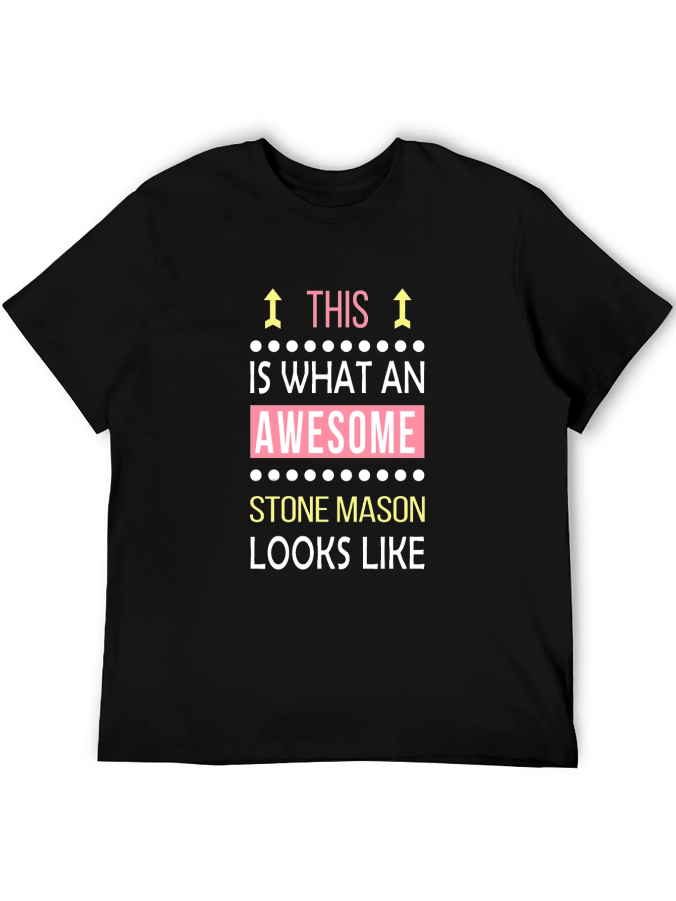 Awesome Stone Mason Graphic T-Shirt - Black