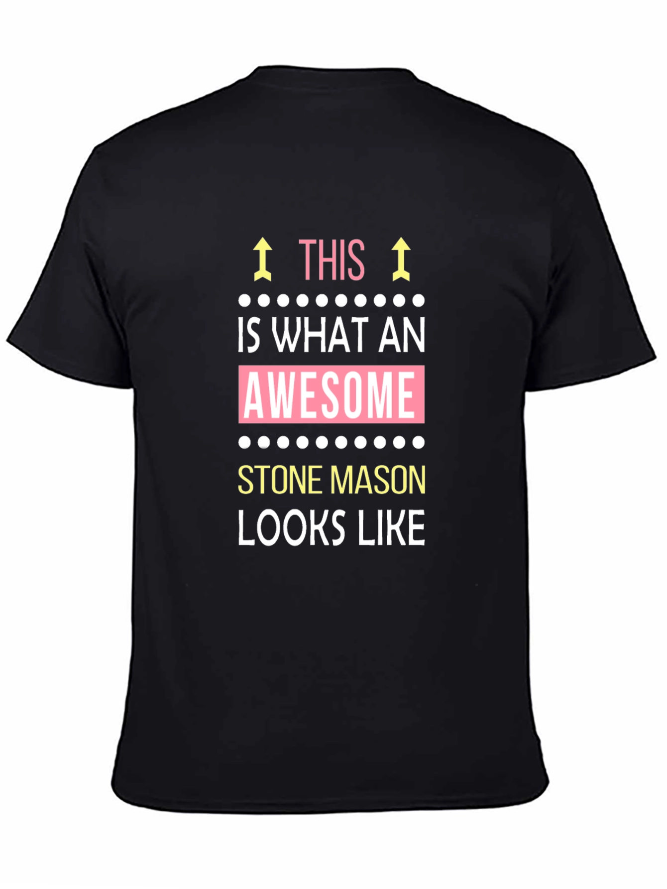 Awesome Stone Mason Graphic T-Shirt - Black