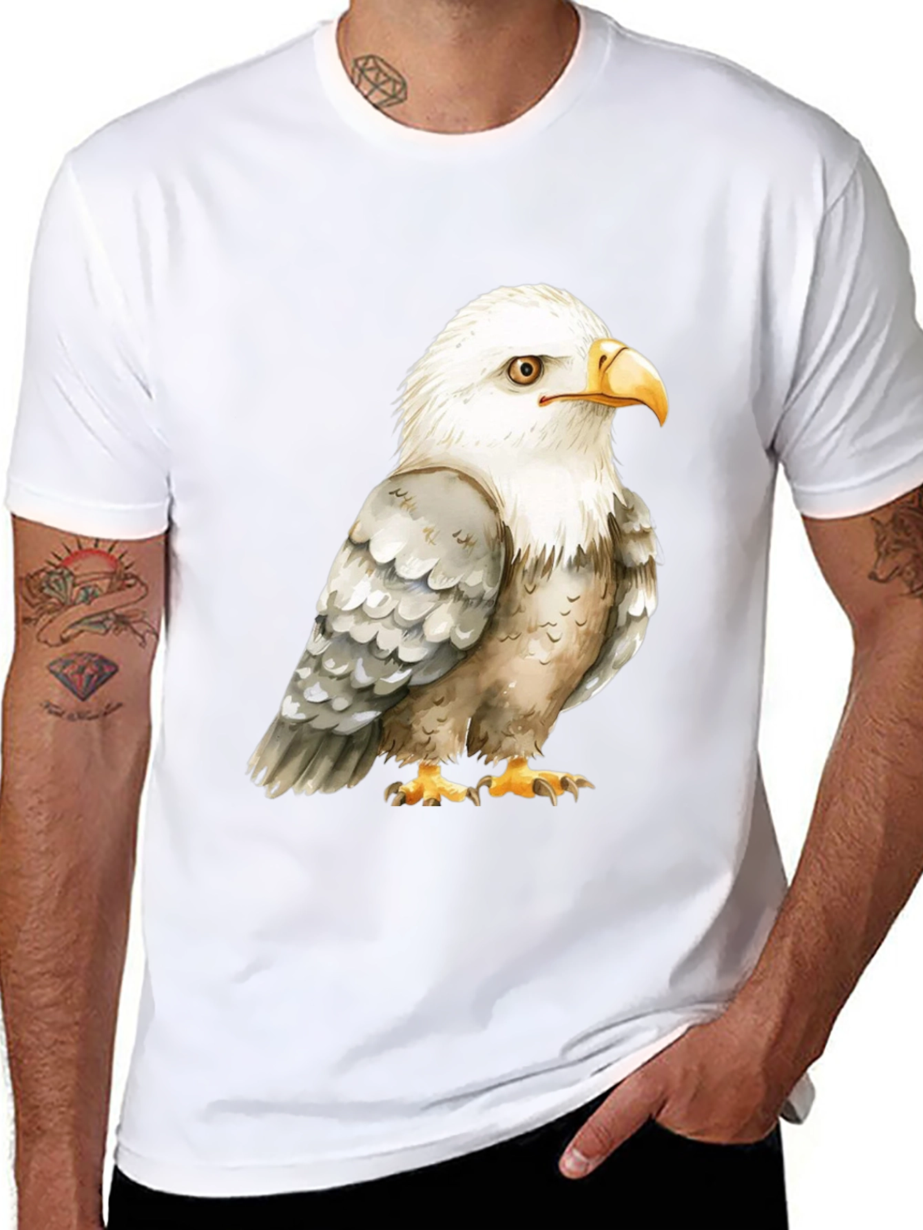 Bald Eagle Graphic T-Shirt - Patriotic Pride