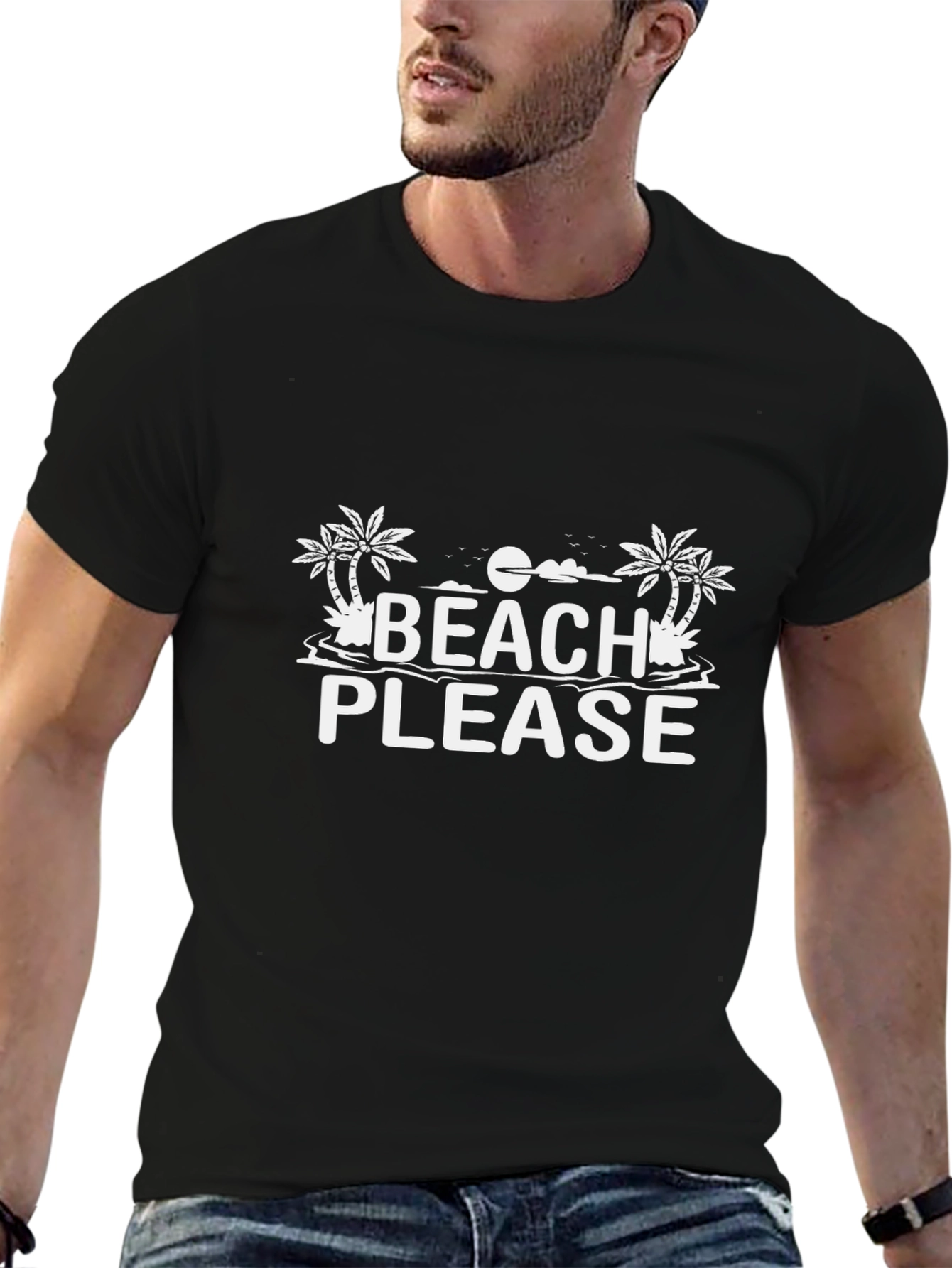 Beach Please Graphic T-Shirt - Relaxed Fit