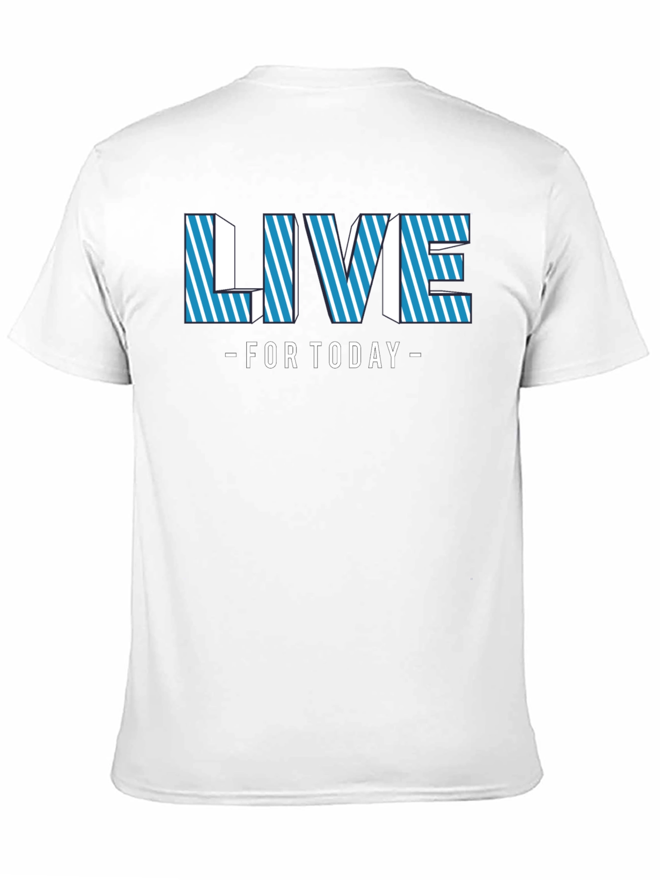 Live For Today Black Graphic Tee