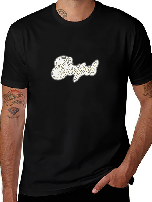 Gospel Black Tee - Stylish Faith Statement