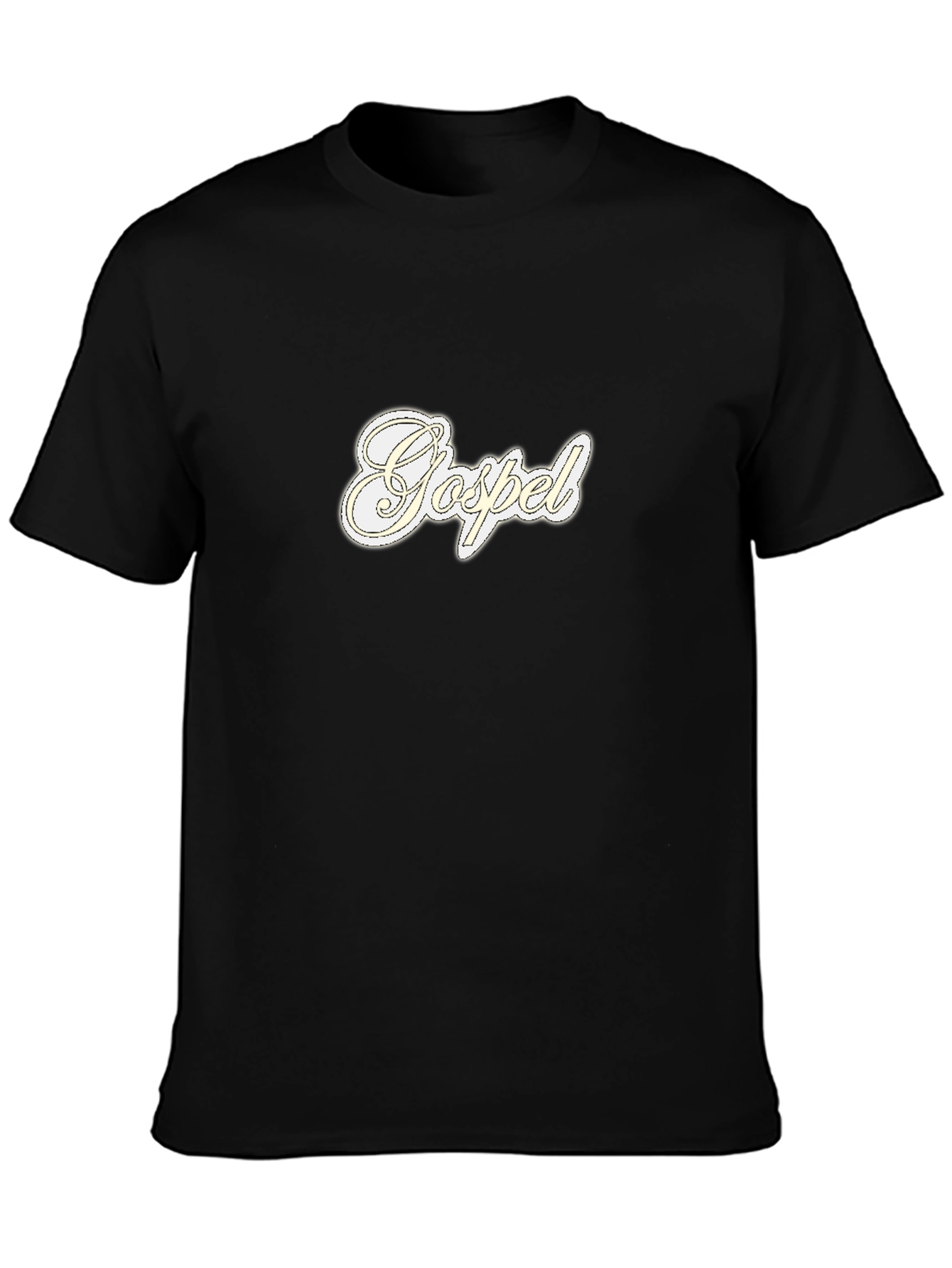 Gospel Black Tee - Stylish Faith Statement