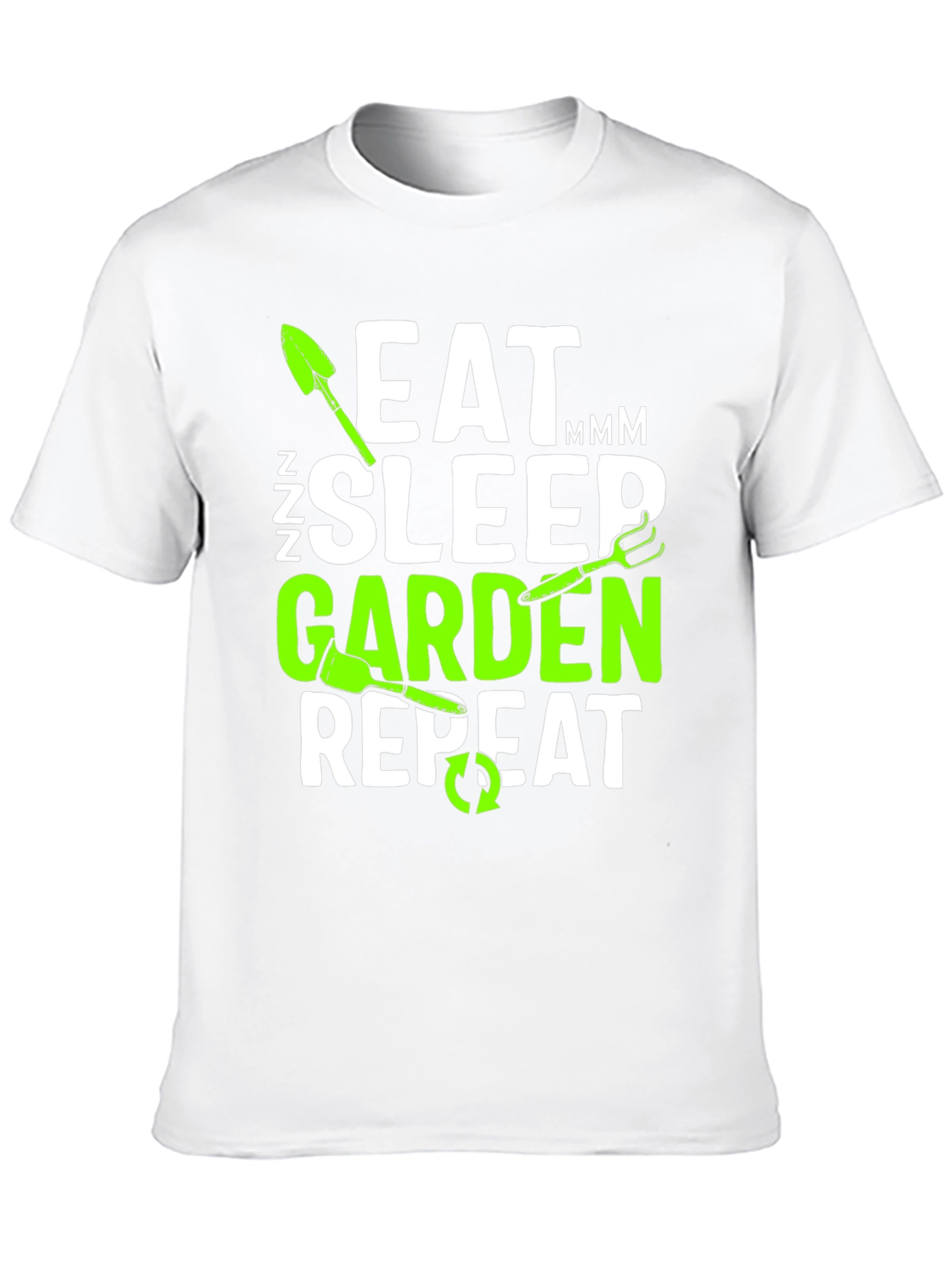 Eat Sleep Garden Repeat T-Shirt - Gardener Gift