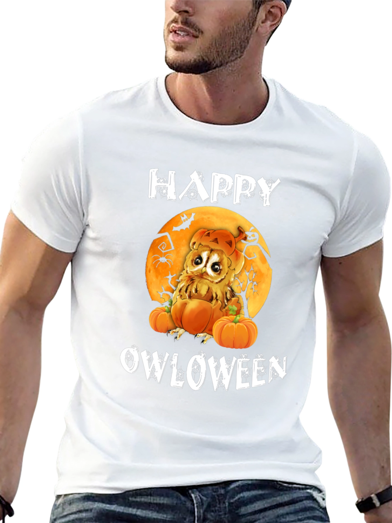 Happy Owloween Graphic T-Shirt