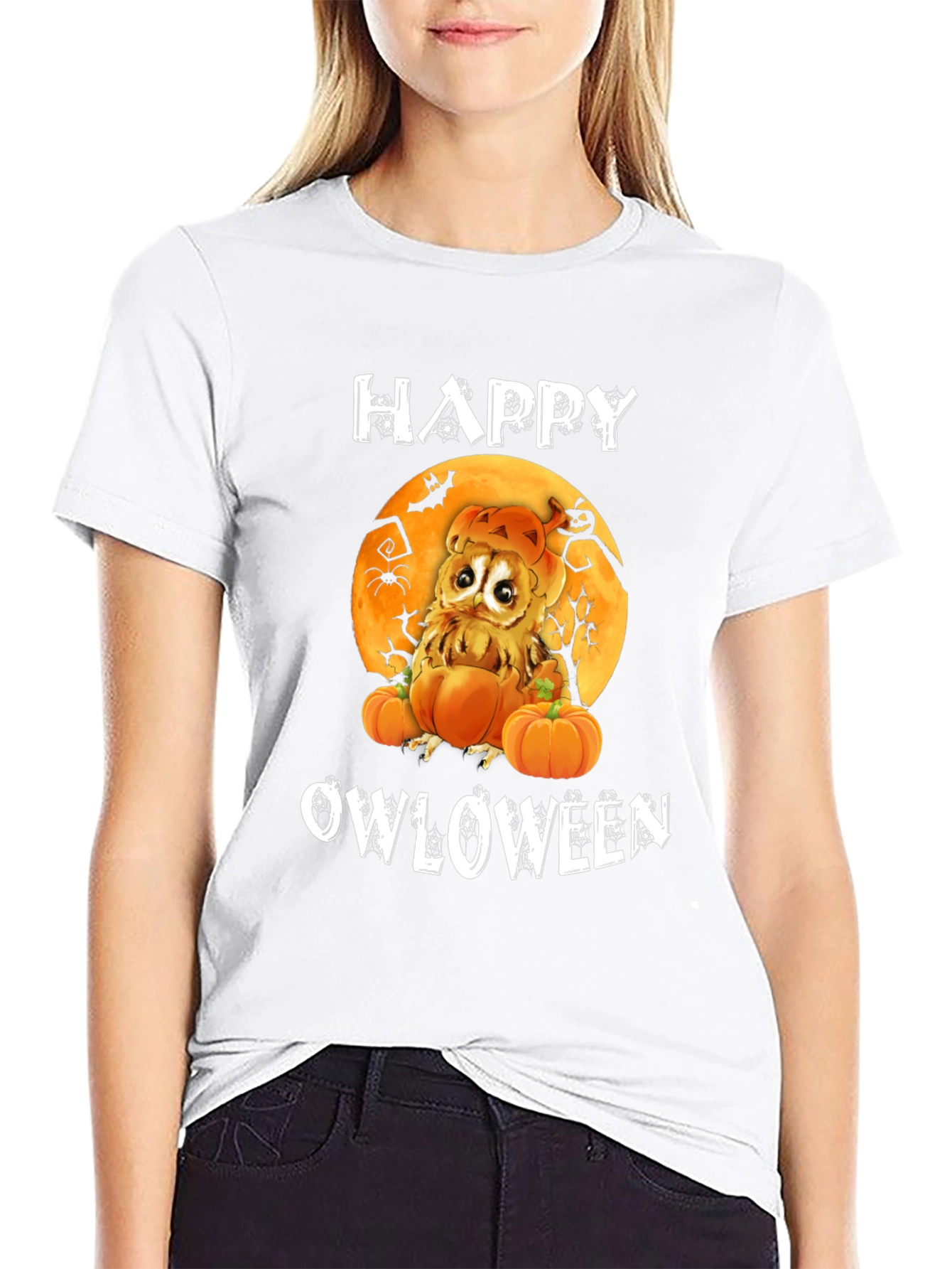 Happy Owloween Graphic T-Shirt