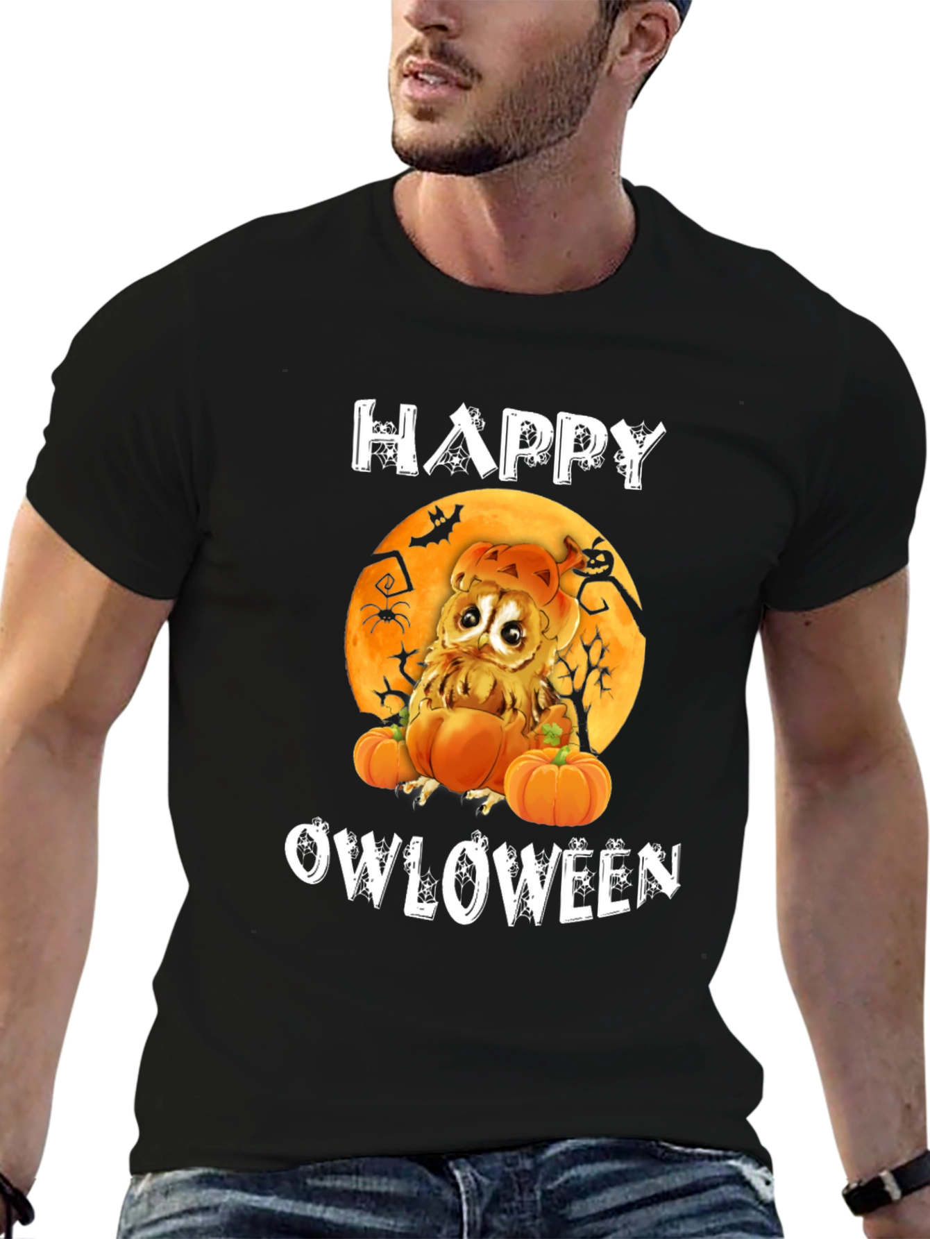 Happy Owloween Graphic T-Shirt