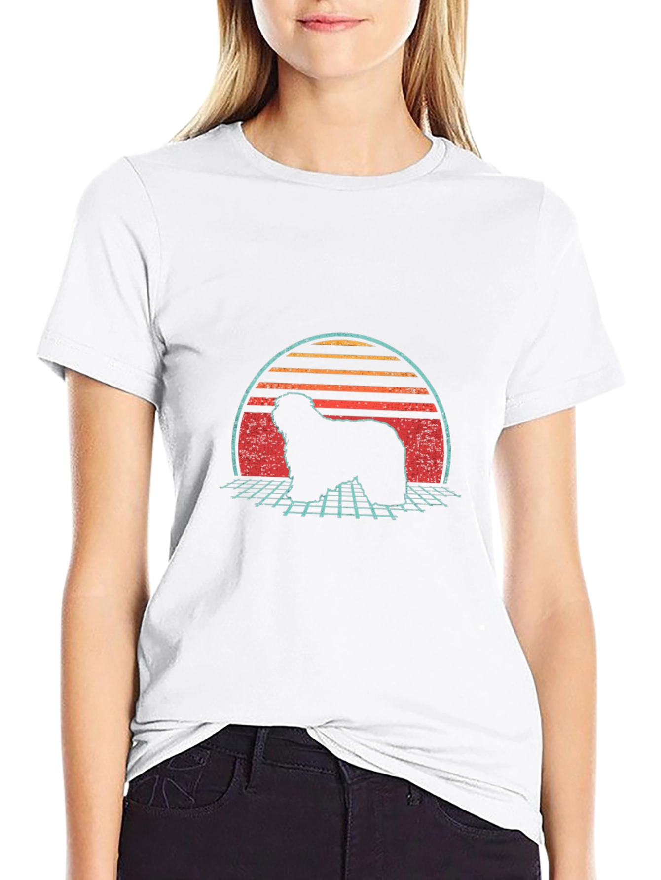 Retro Dog Silhouette Graphic Tee