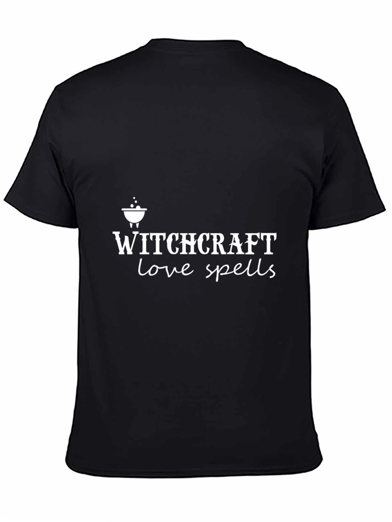 Witchcraft Love Spells T-Shirt Black Cotton