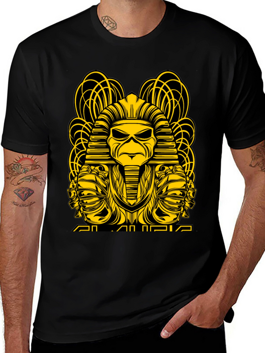 Iron Maiden T-Shirt: Pharaoh Eddie Design - Black