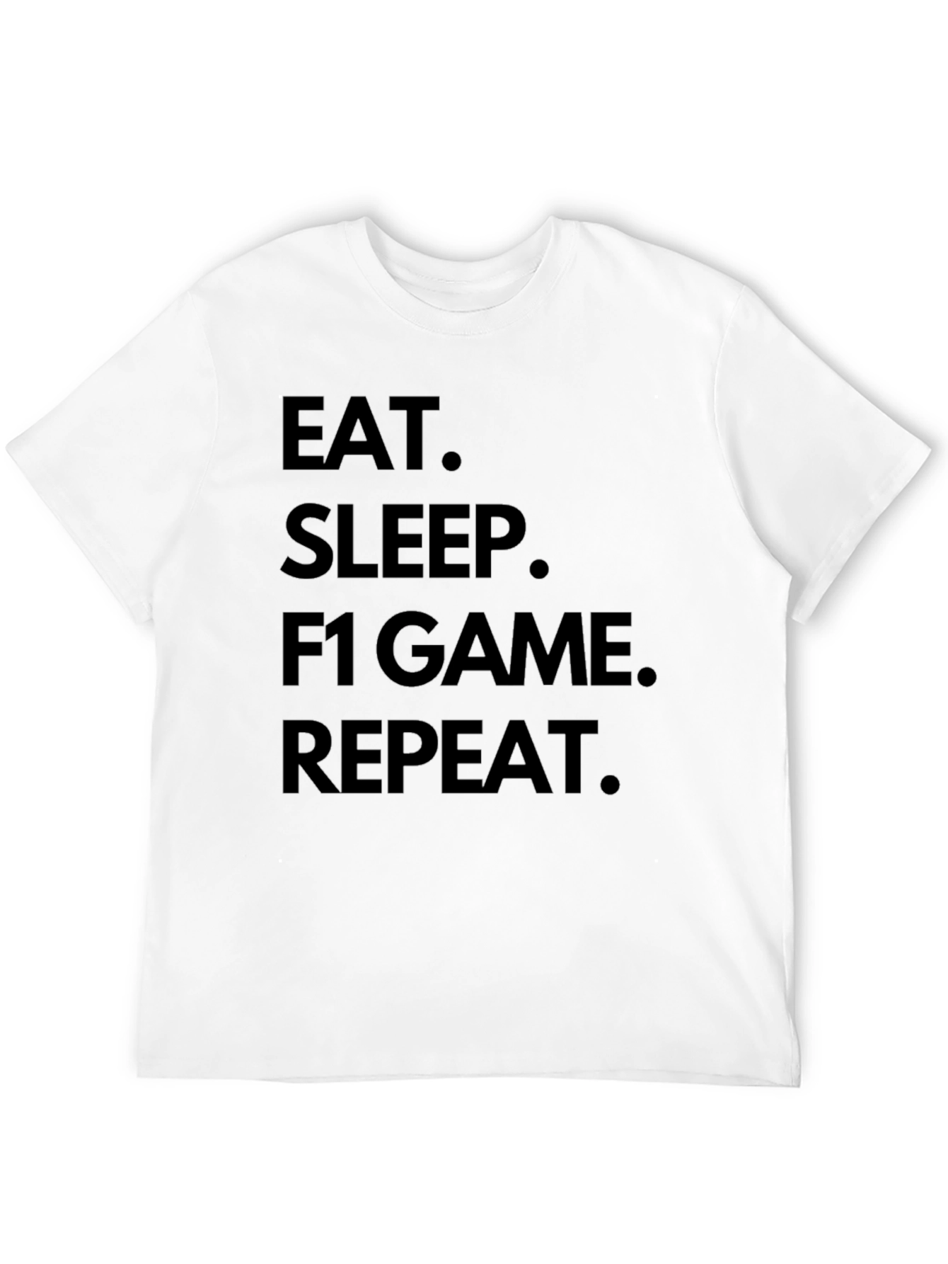 Eat Sleep F1 Game Repeat Black T-Shirt