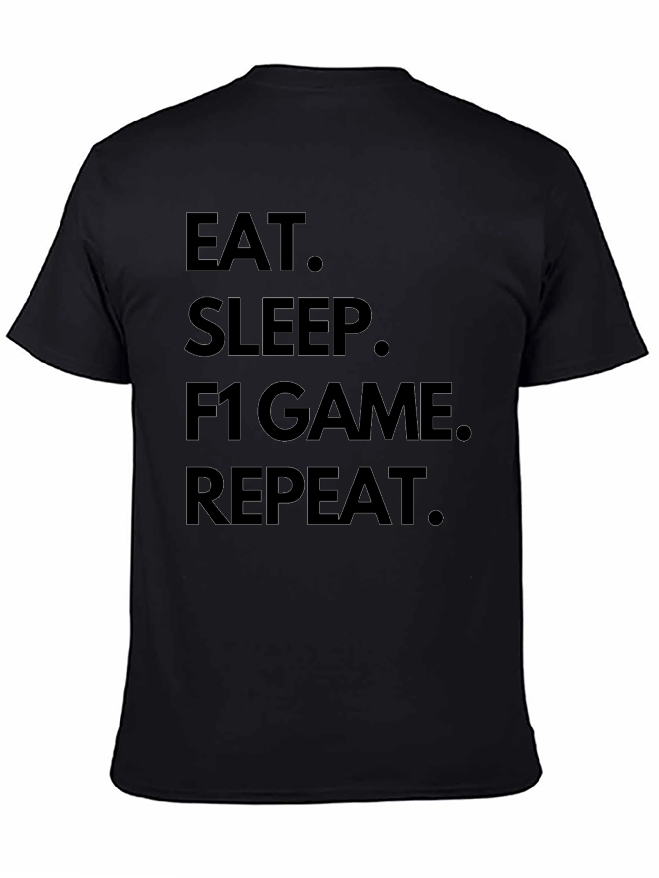 Eat Sleep F1 Game Repeat Black T-Shirt