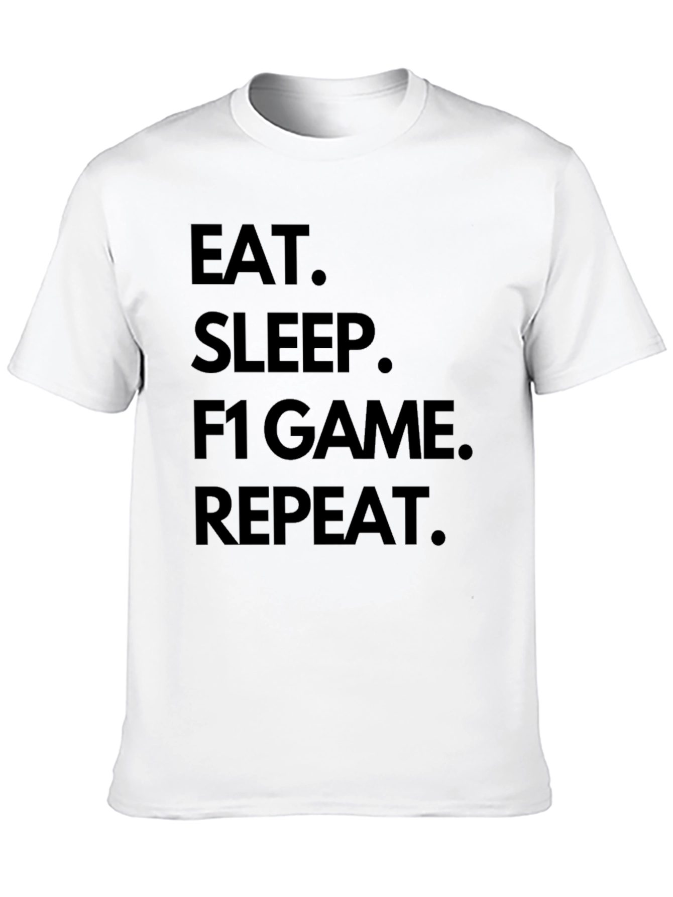 Eat Sleep F1 Game Repeat Black T-Shirt