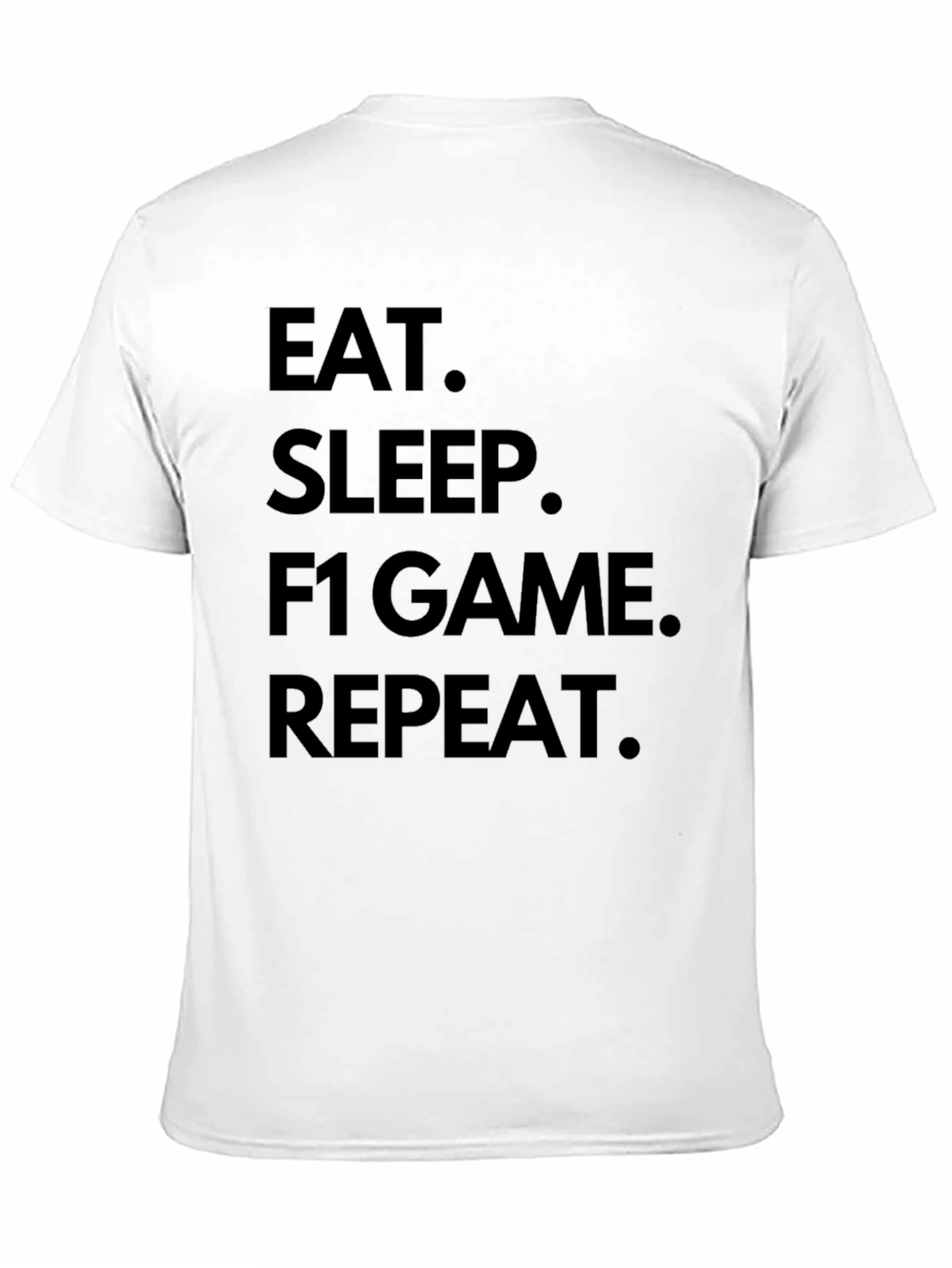 Eat Sleep F1 Game Repeat Black T-Shirt