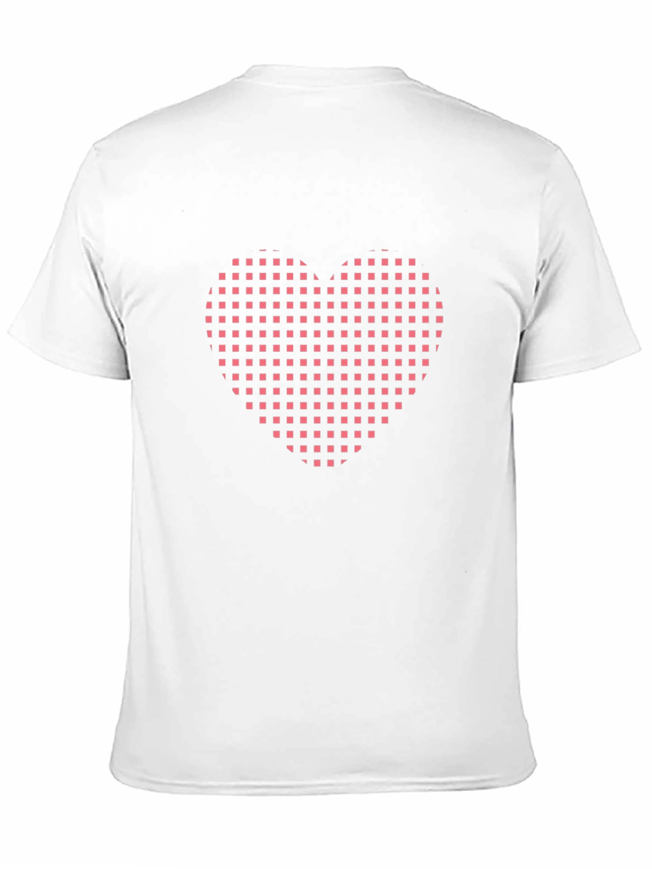 Grid Heart Black T-Shirt
