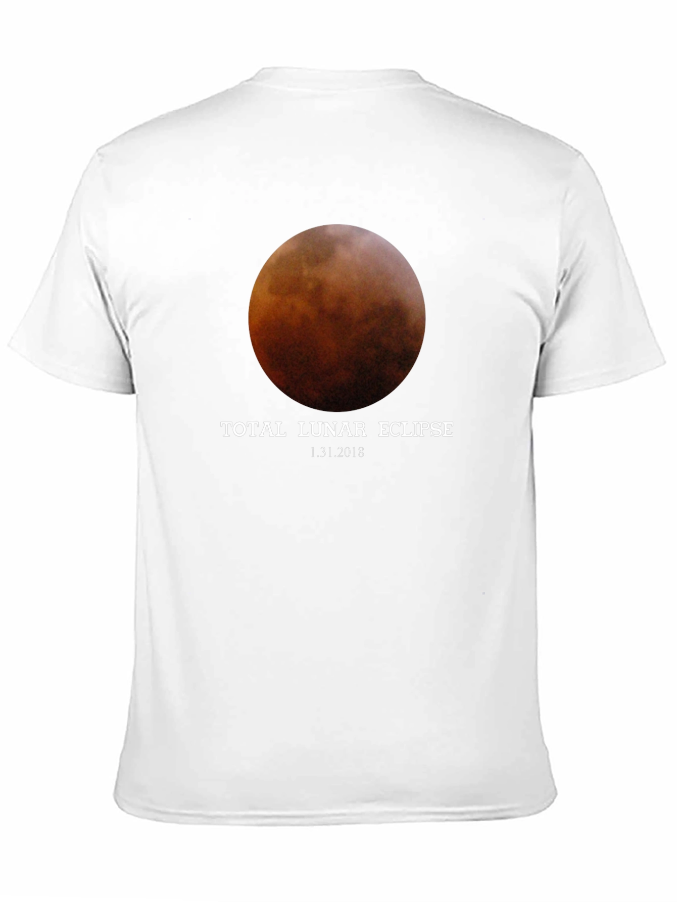 Total Lunar Eclipse Black T-Shirt - January 31 2018