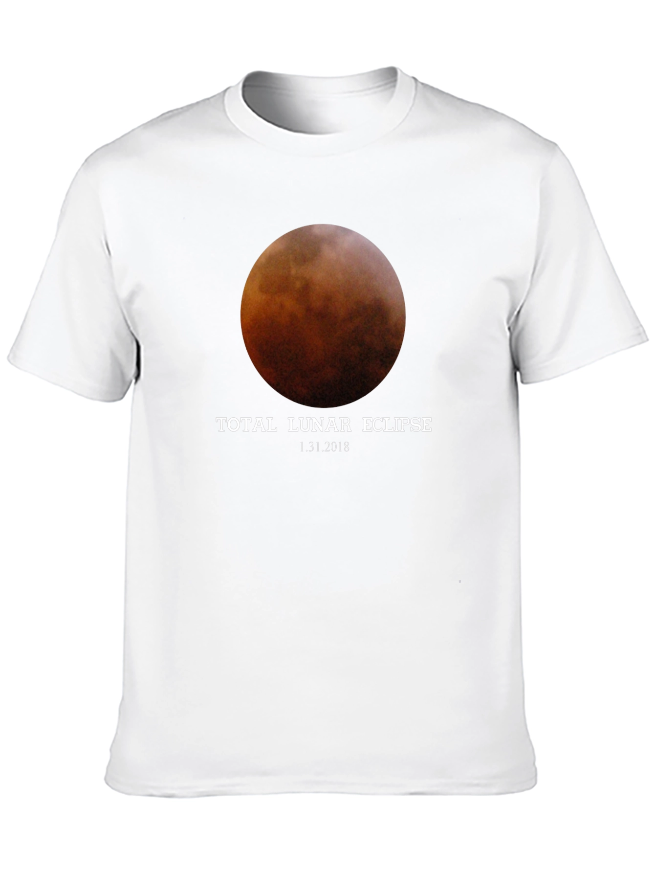 Total Lunar Eclipse Black T-Shirt - January 31 2018