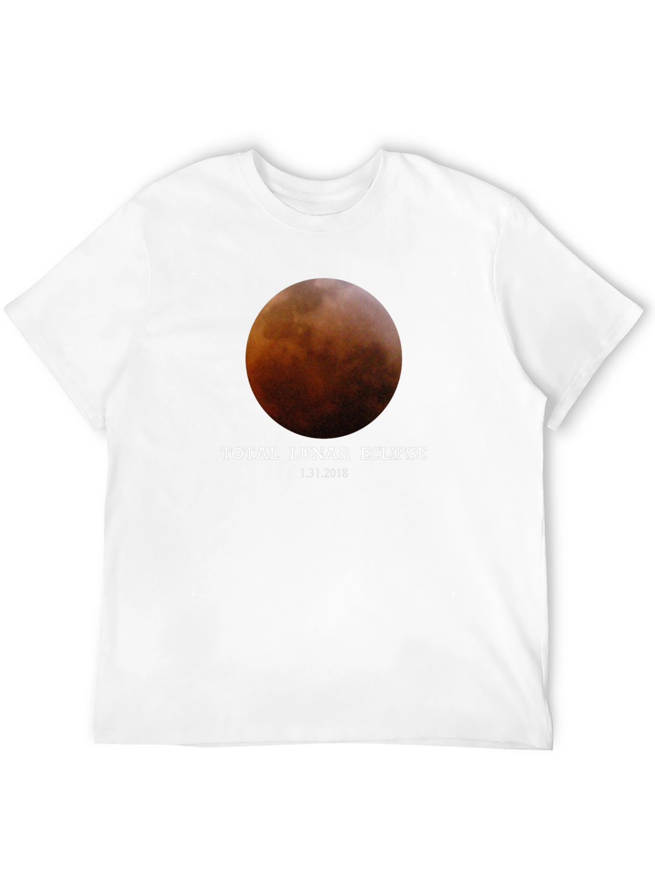 Total Lunar Eclipse Black T-Shirt - January 31 2018
