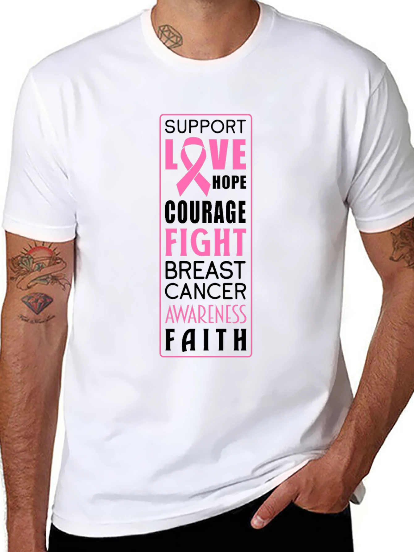 Breast Cancer Awareness Support T-Shirt