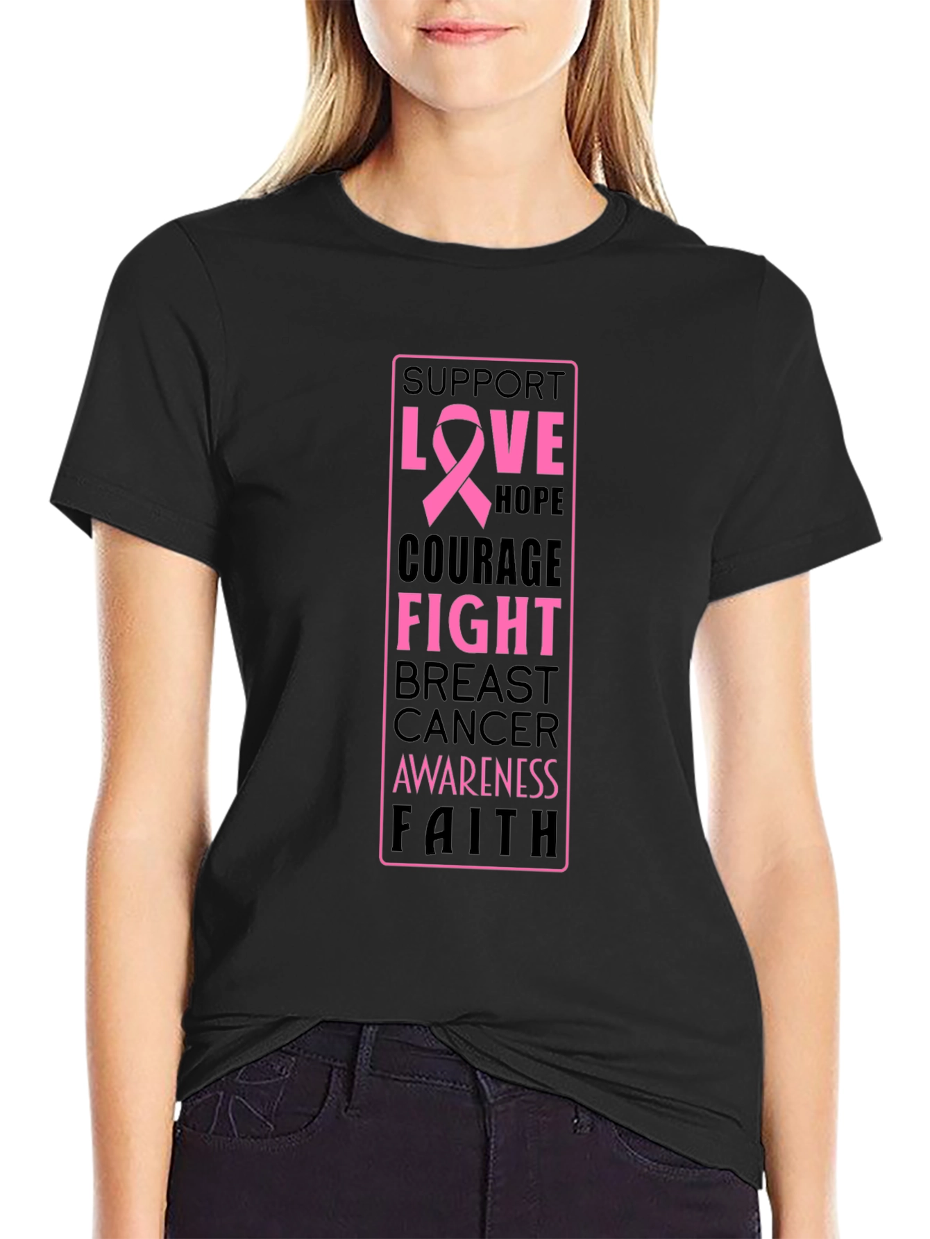 Breast Cancer Awareness Support T-Shirt