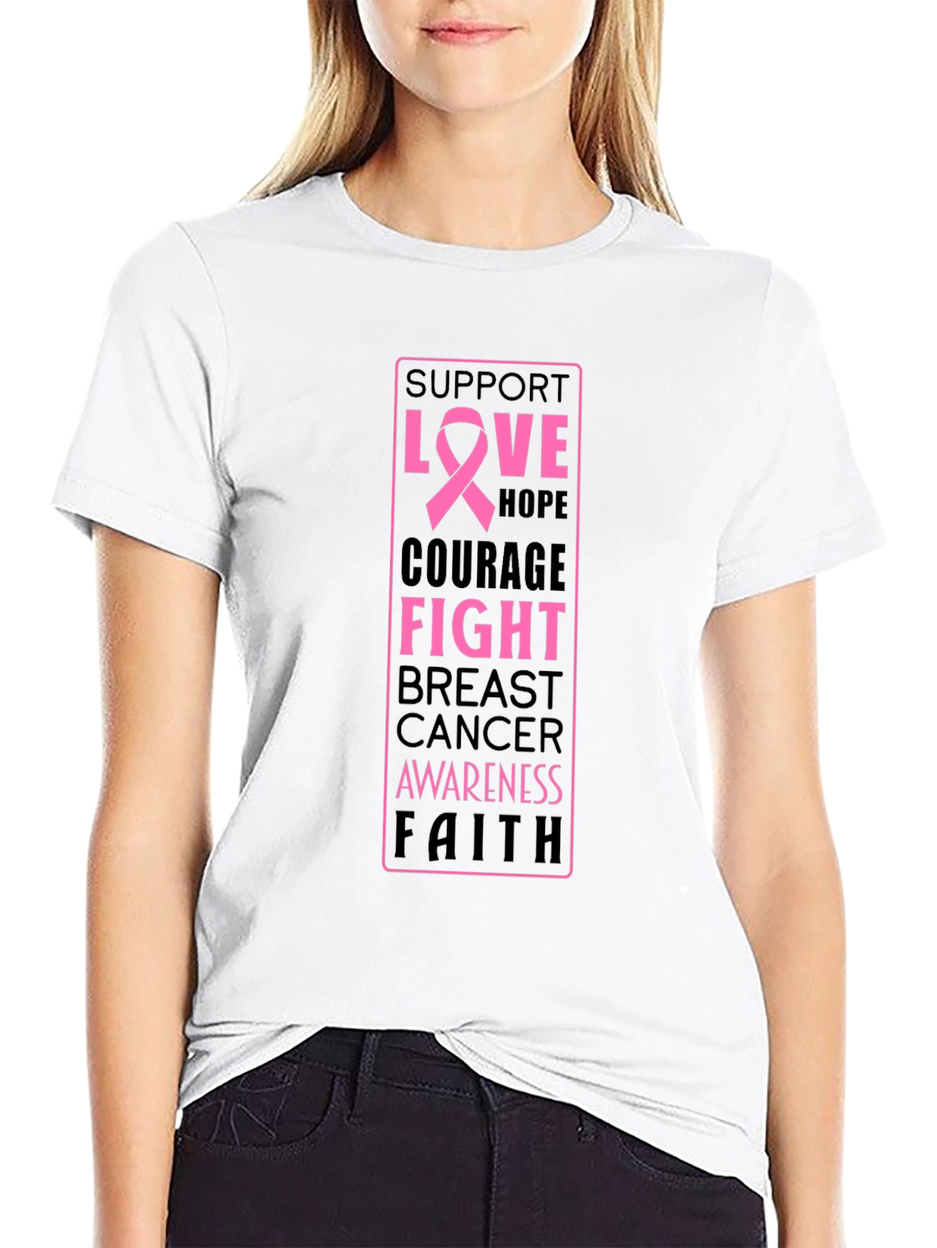 Breast Cancer Awareness Support T-Shirt