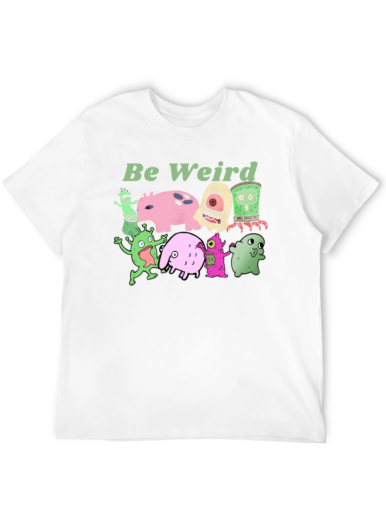 Be Weird Graphic Tee - Unique Monster Print