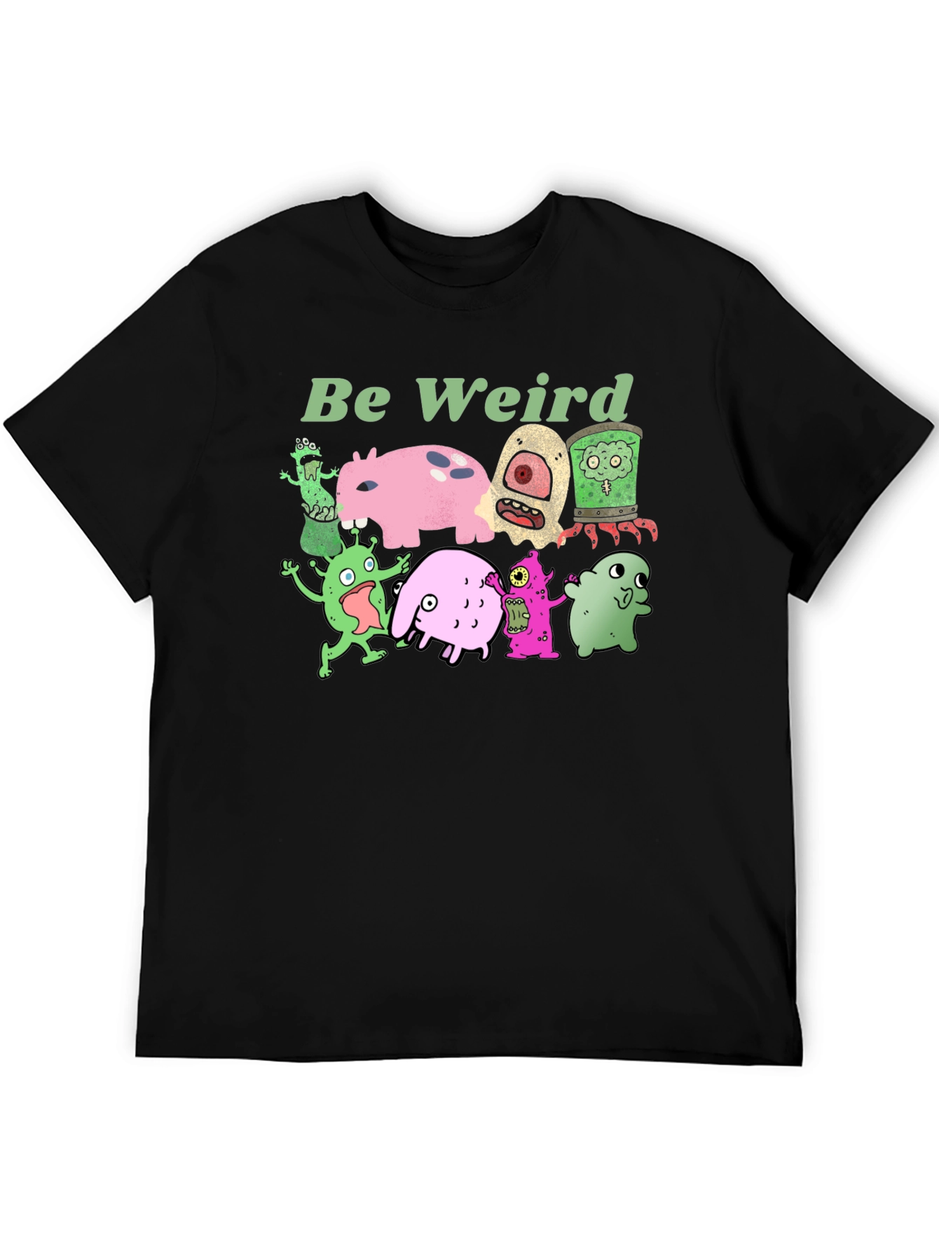 Be Weird Graphic Tee - Unique Monster Print