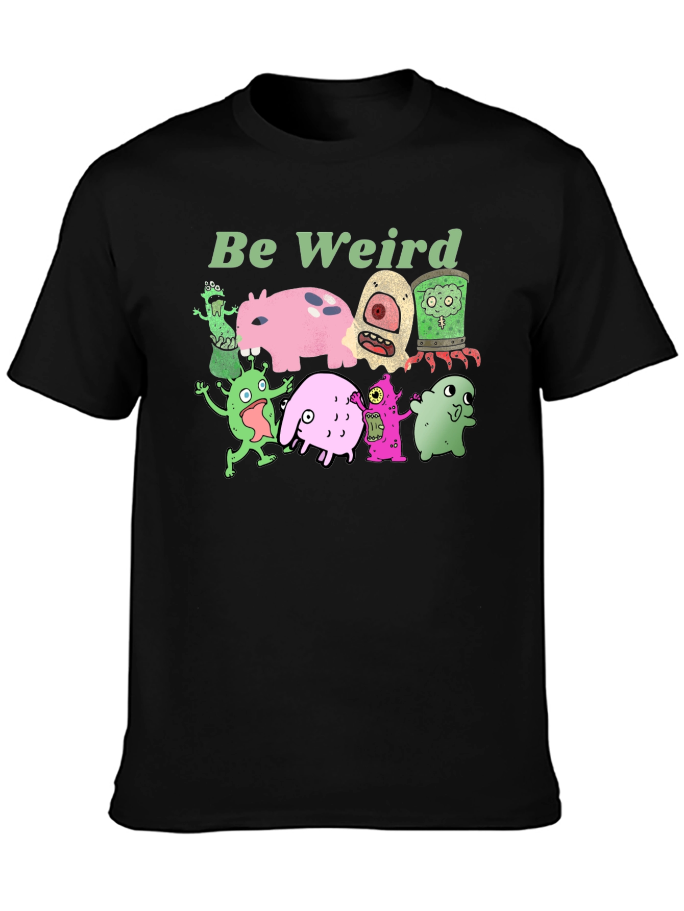 Be Weird Graphic Tee - Unique Monster Print