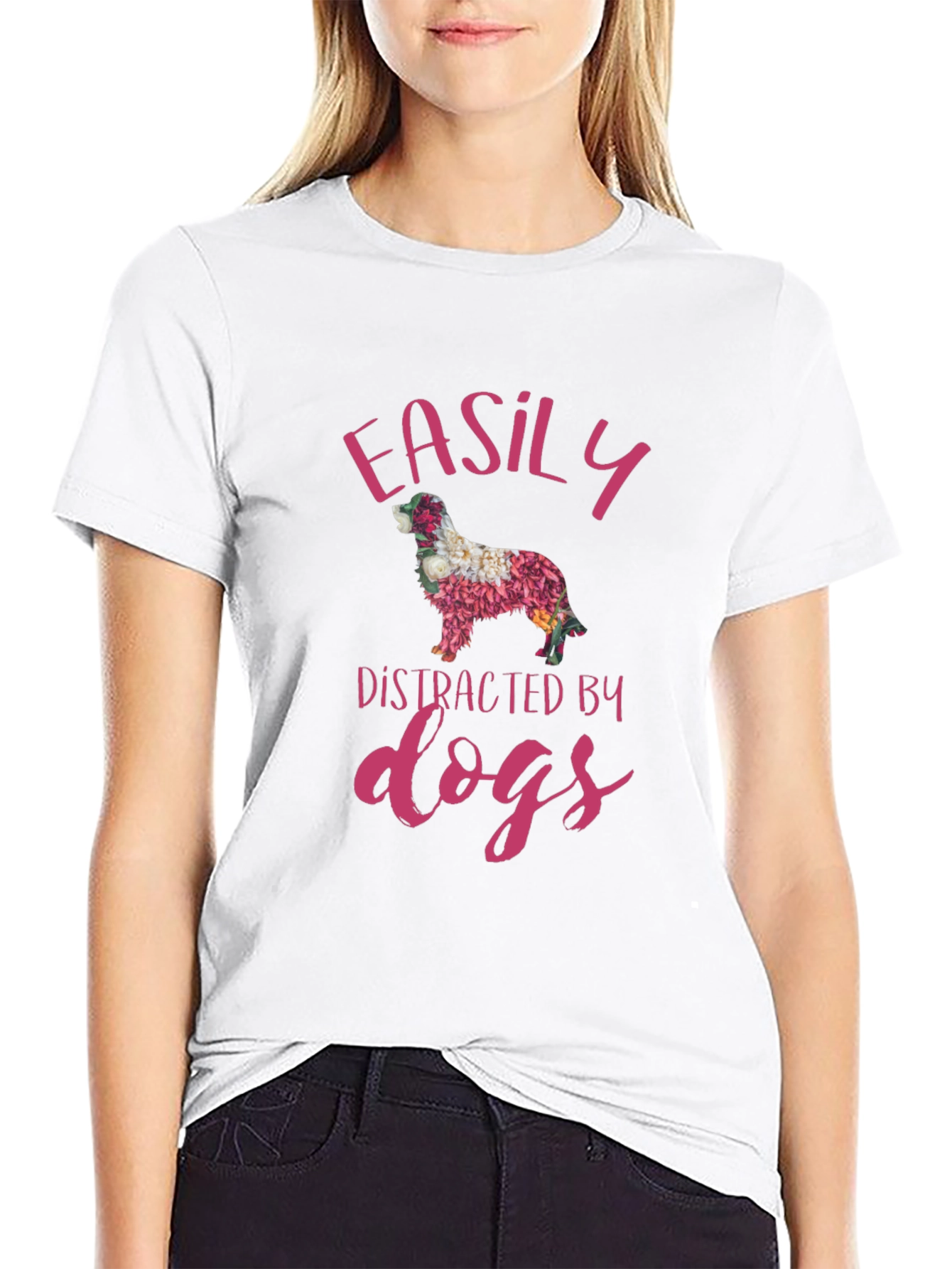 Easily Distracted by Dogs Graphic Tee