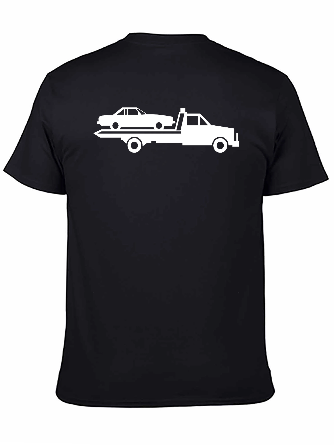 Tow Truck Graphic T-Shirt - Black