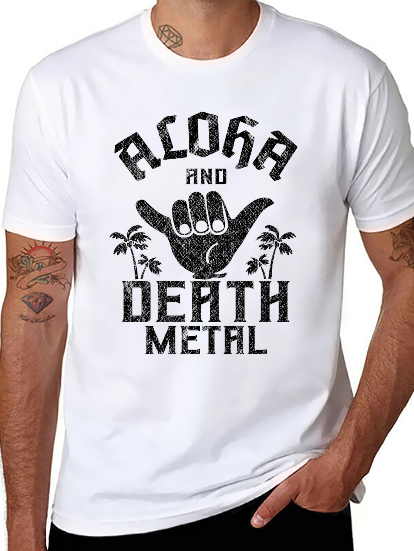 Aloha Death Metal Graphic Tee