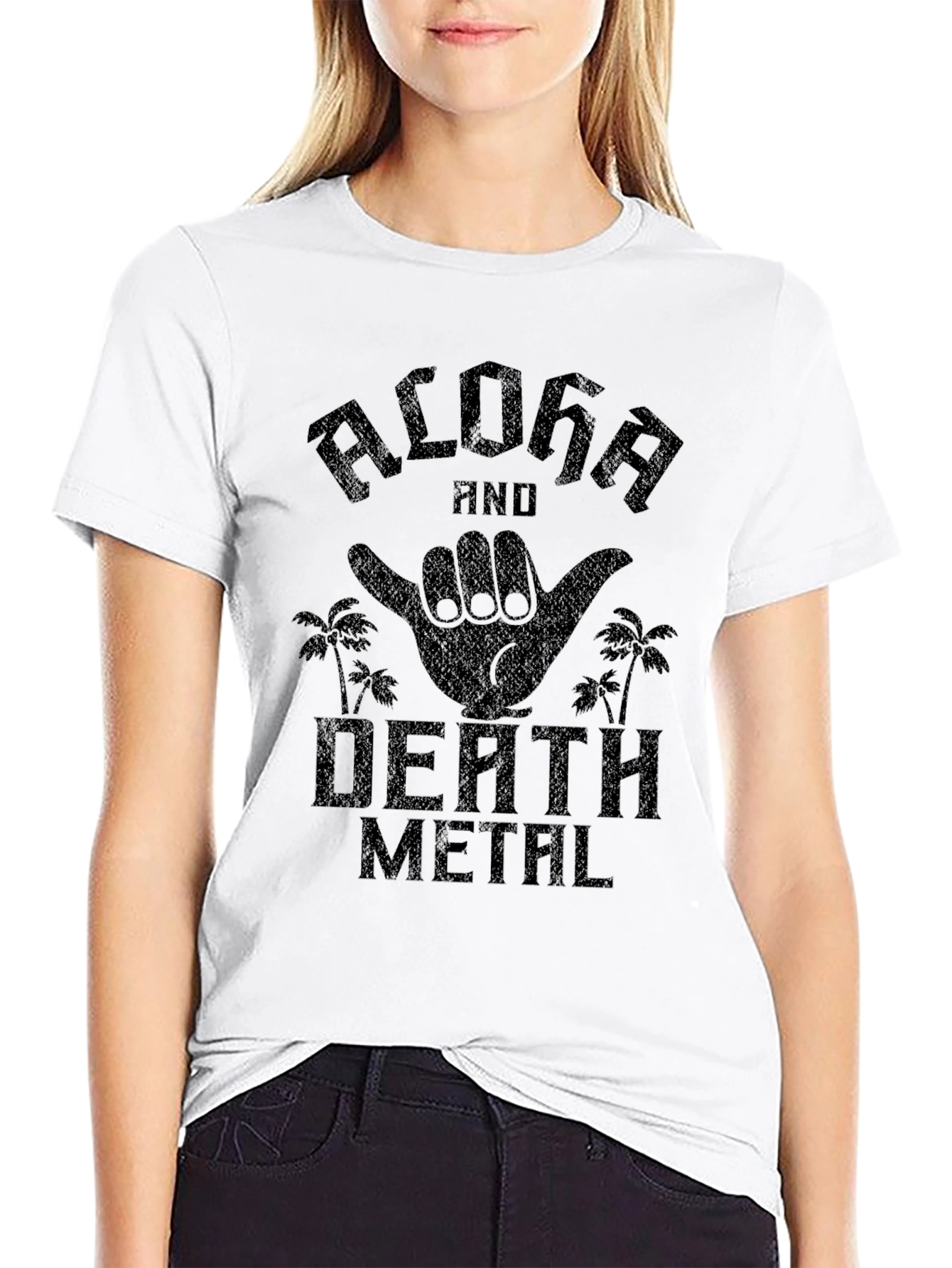Aloha Death Metal Graphic Tee