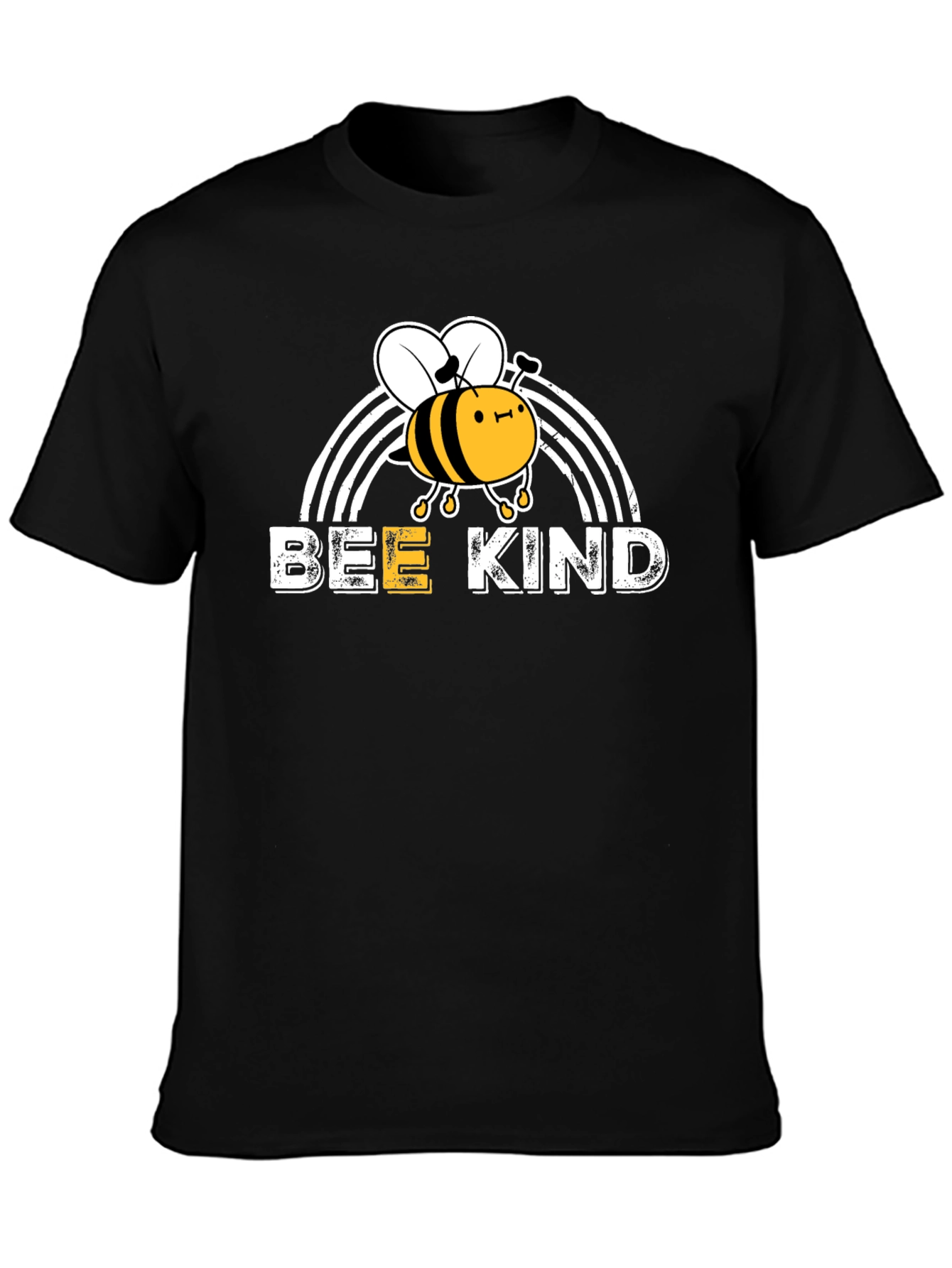 Bee Kind T-Shirt -  Rainbow Graphic Tee