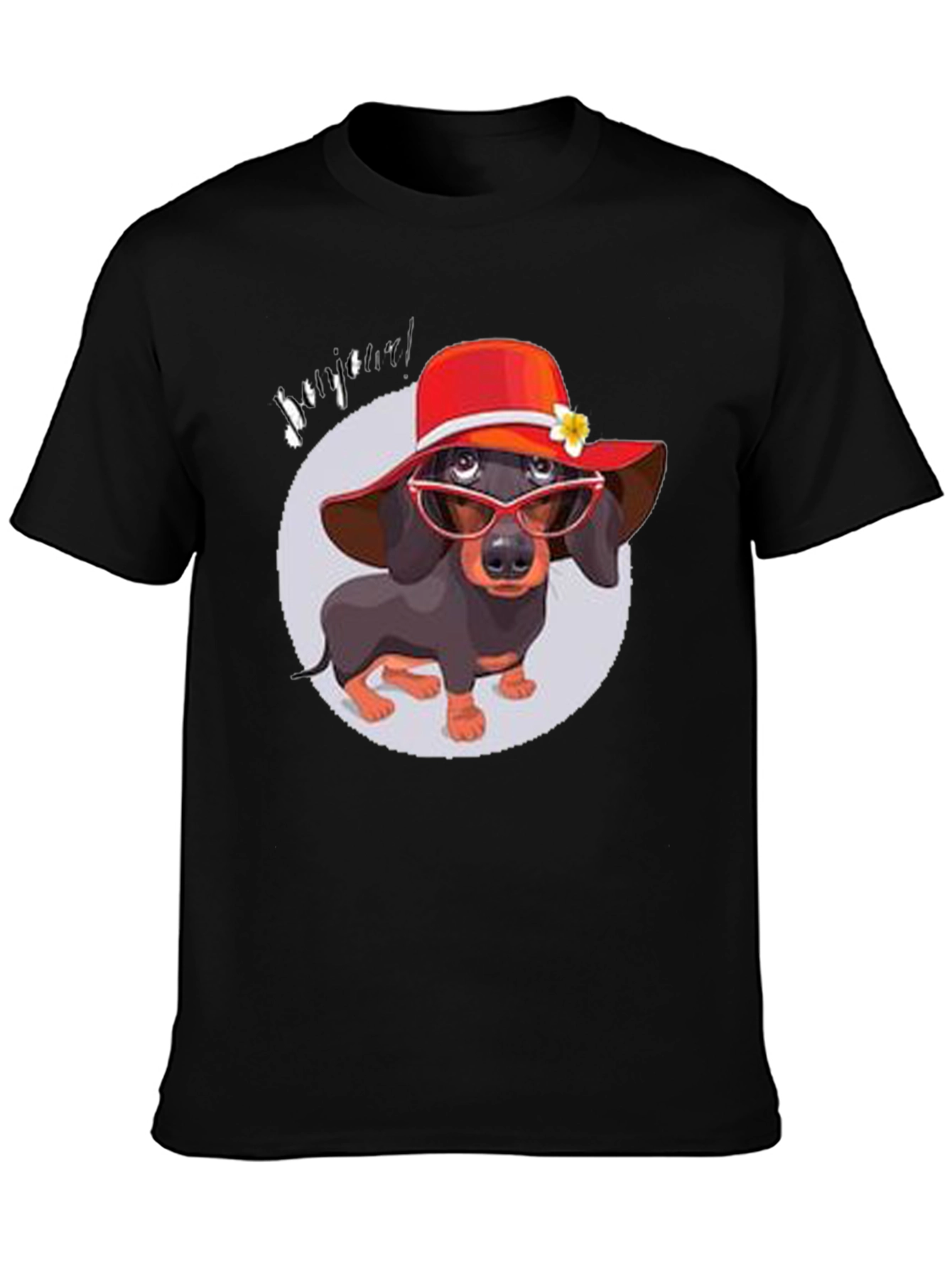 Dachshund in Hat T-Shirt - Funny Dog Lover Tee