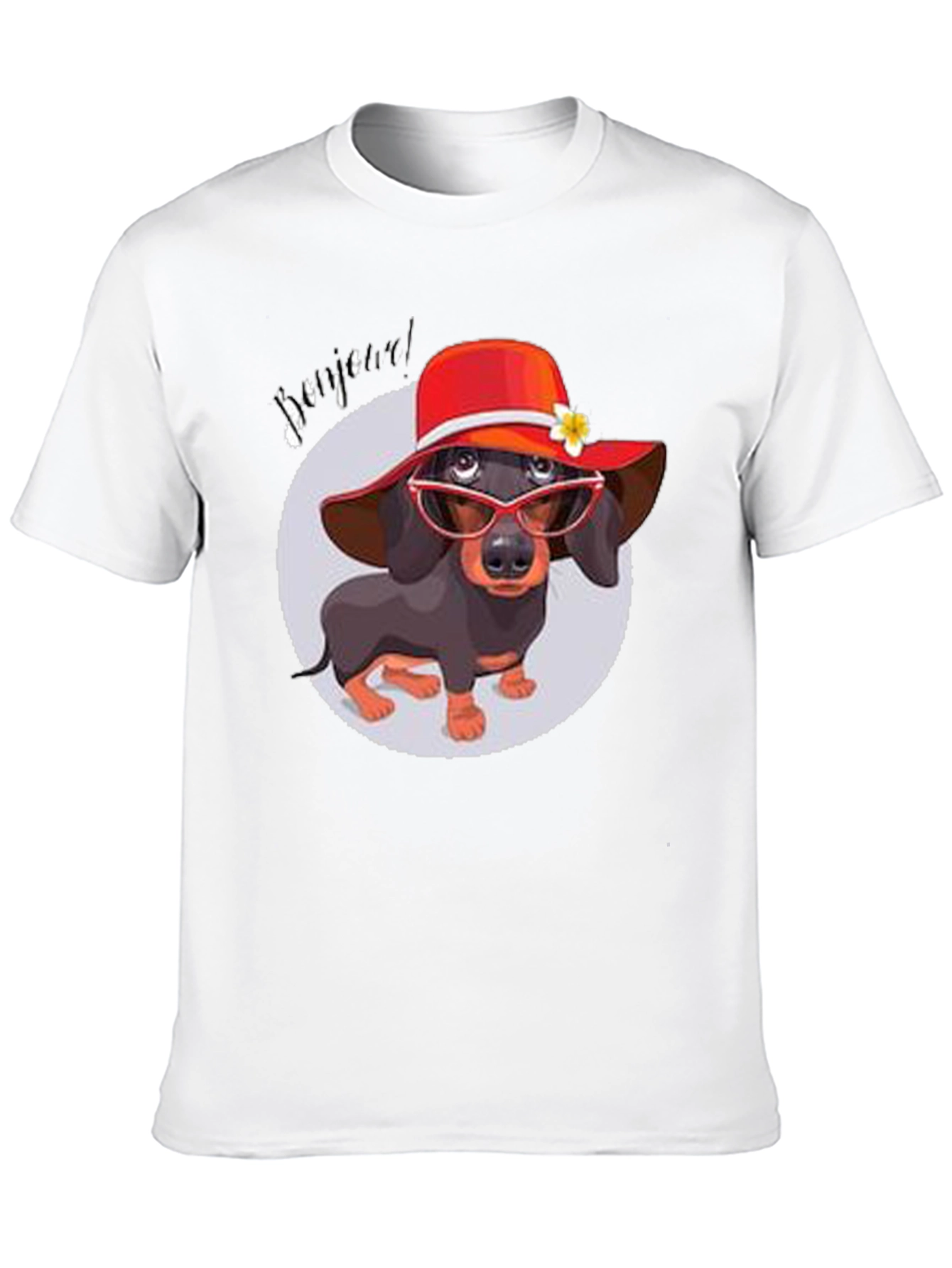 Dachshund in Hat T-Shirt - Funny Dog Lover Tee