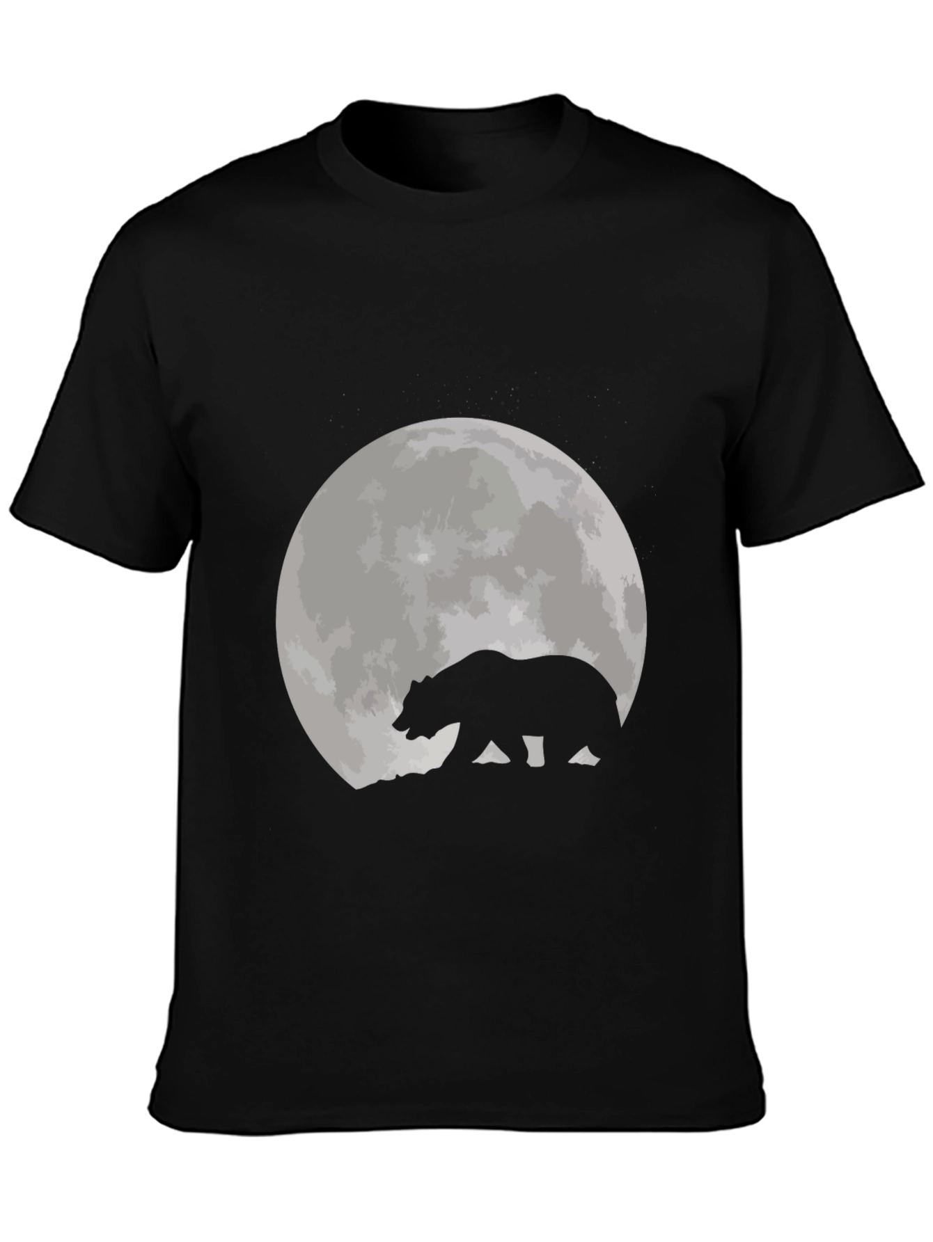 Bear Moon Black T-Shirt