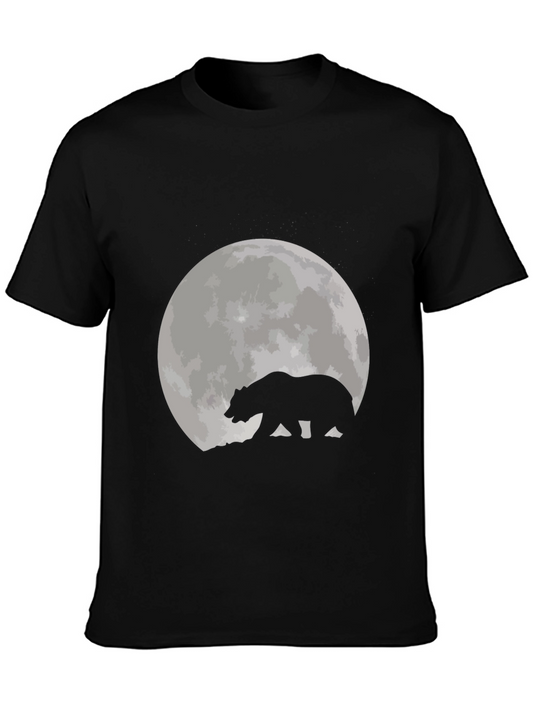 Bear Moon Black T-Shirt