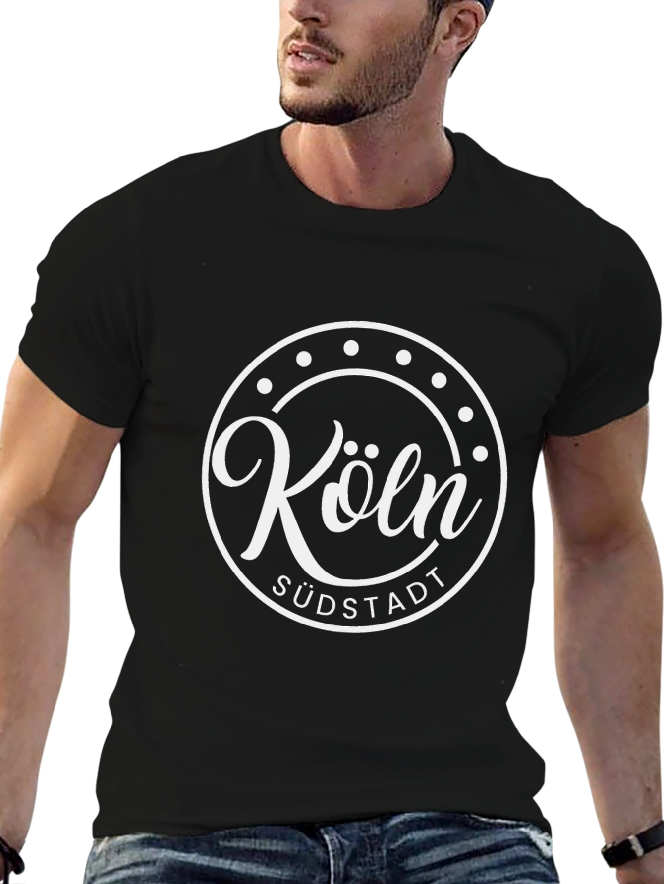 Köln Südstadt Black Graphic T-Shirt