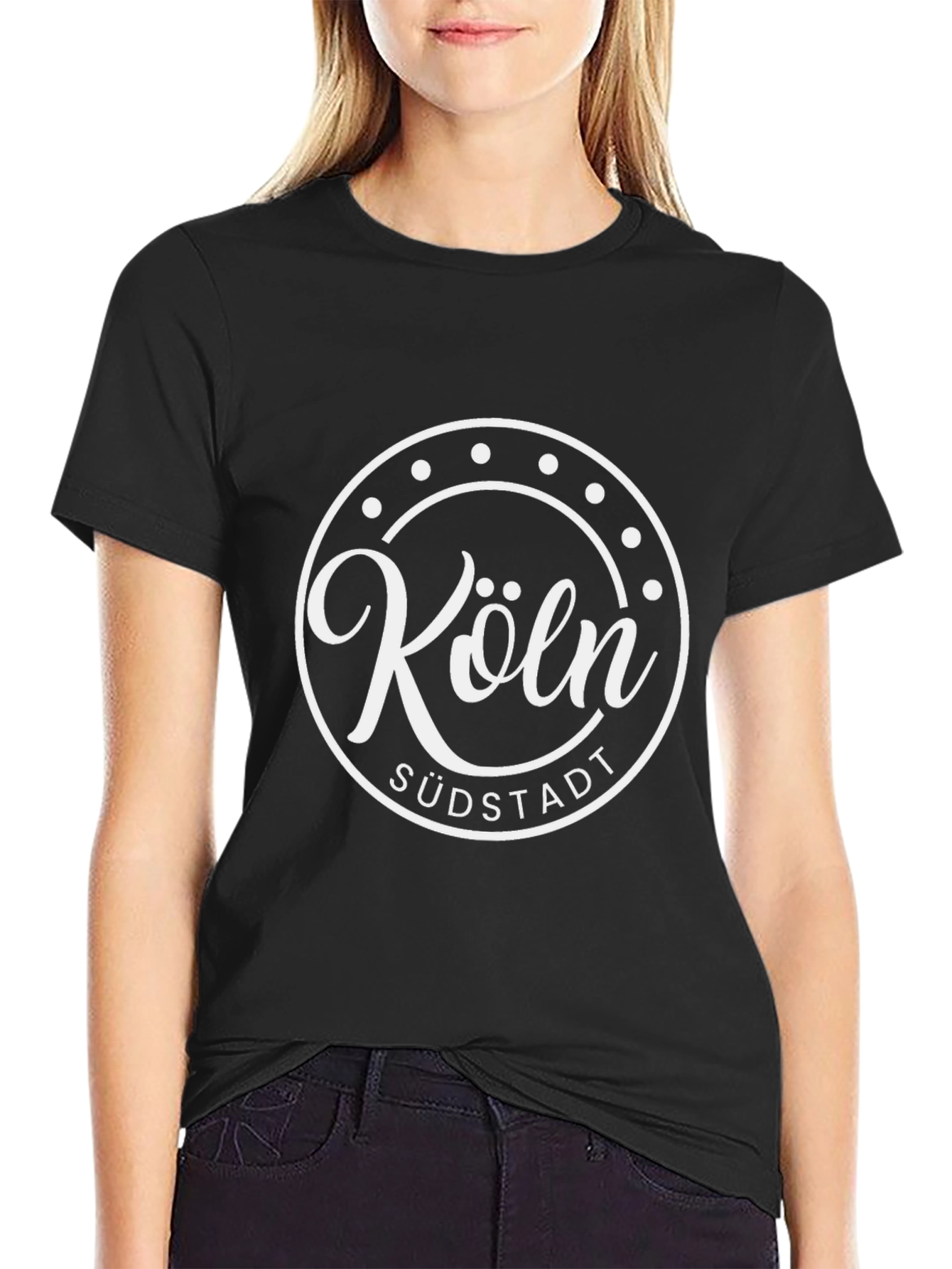 Köln Südstadt Black Graphic T-Shirt