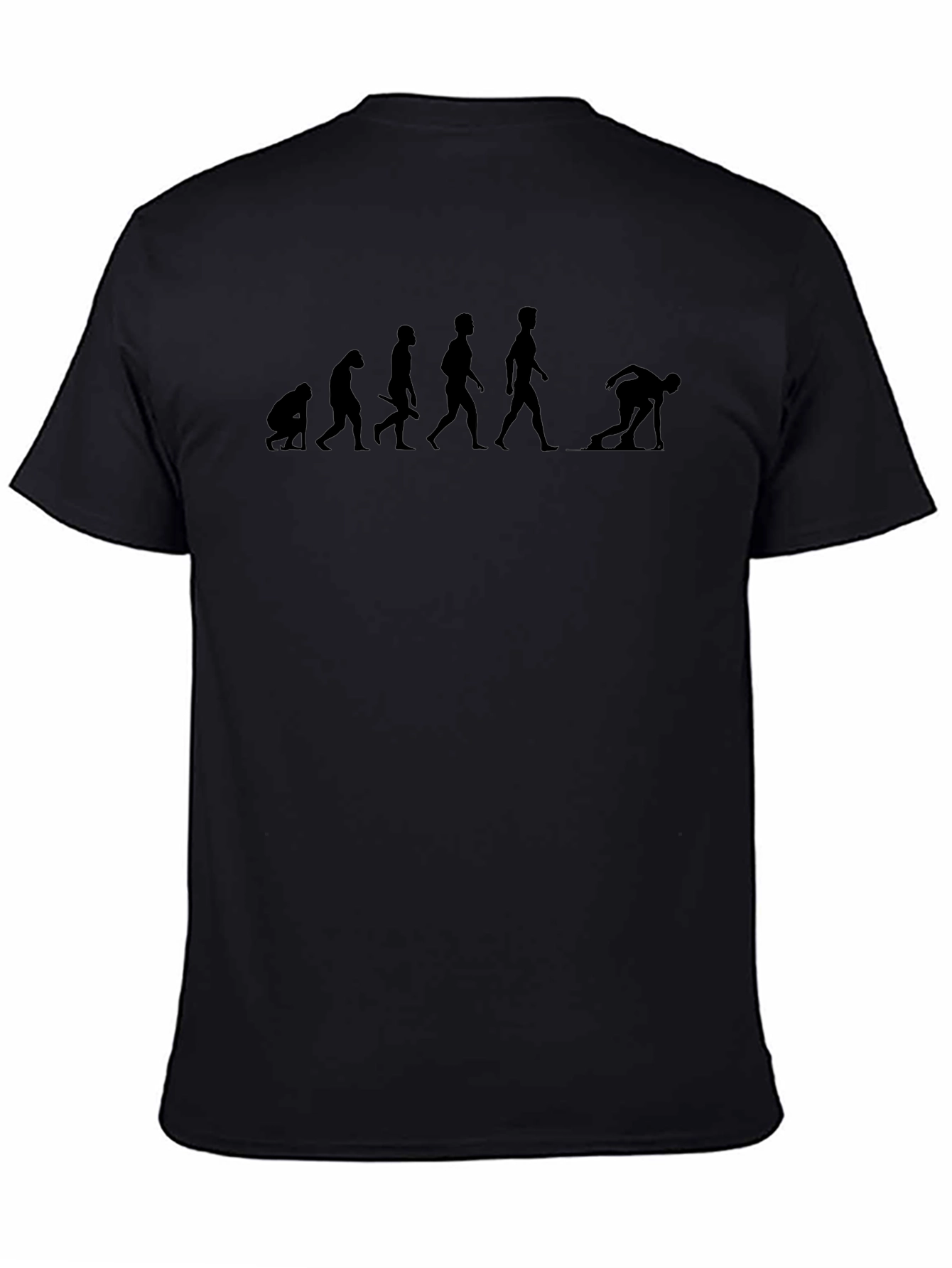 Evolution of Curling T-Shirt - Black