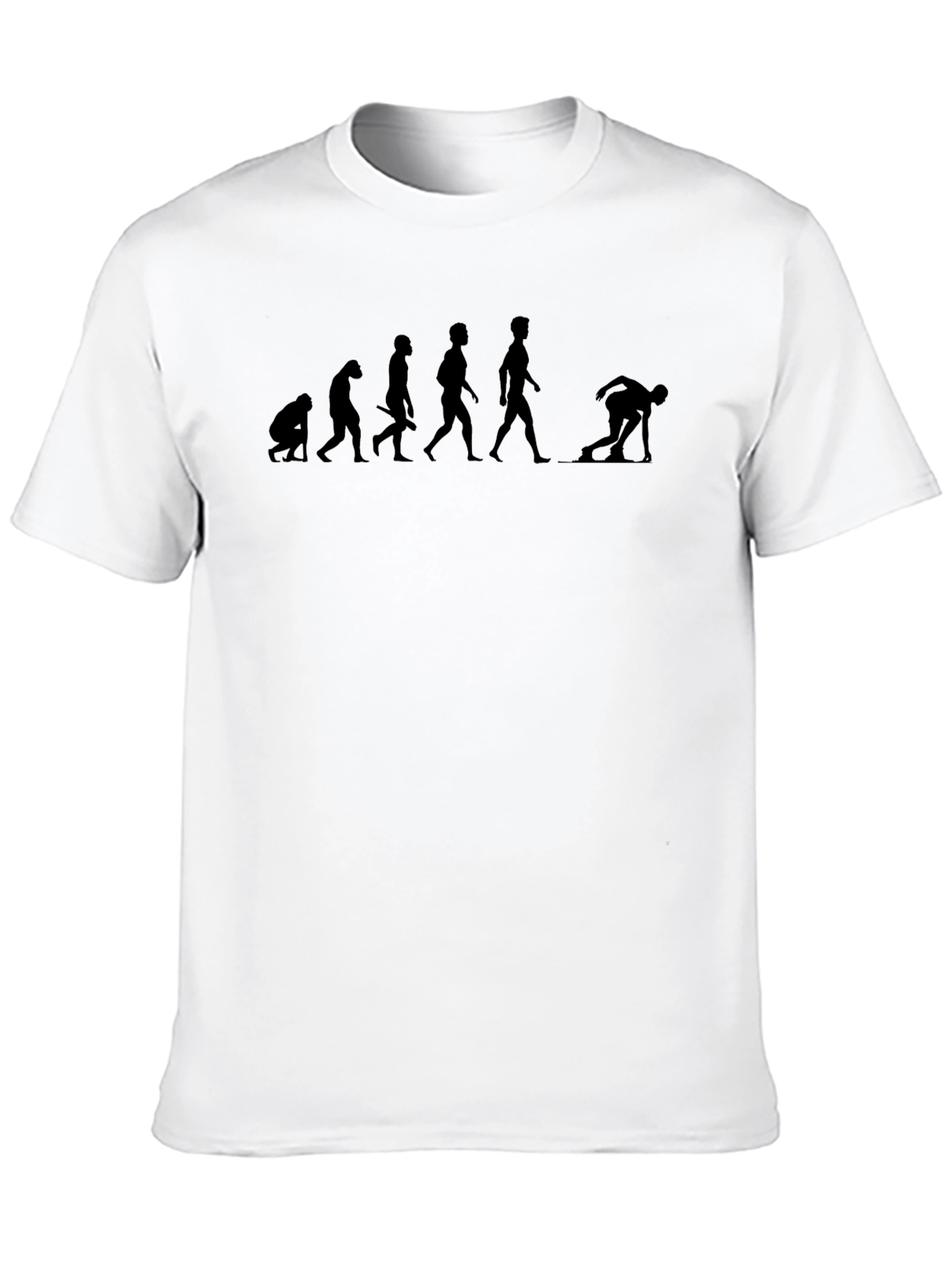Evolution of Curling T-Shirt - Black