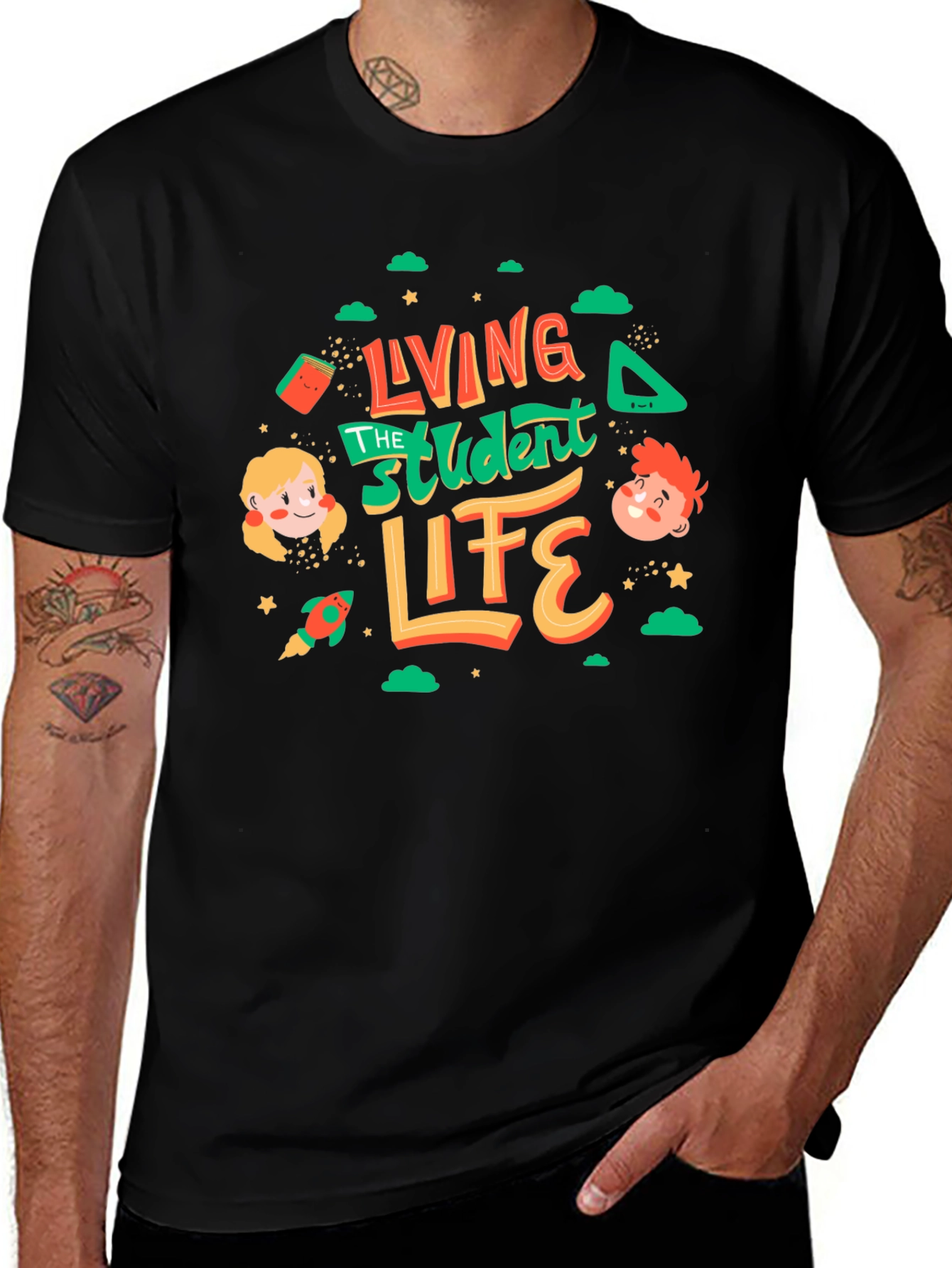 Living the Student Life Graphic Tee
