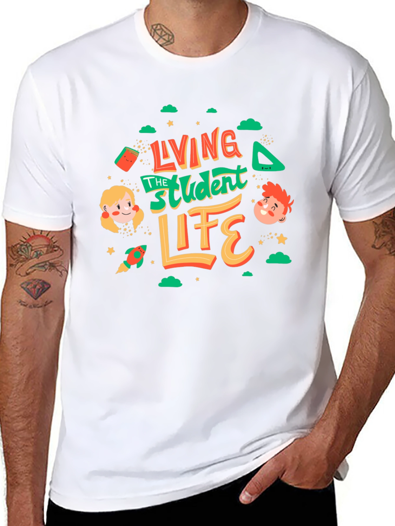 Living the Student Life Graphic Tee