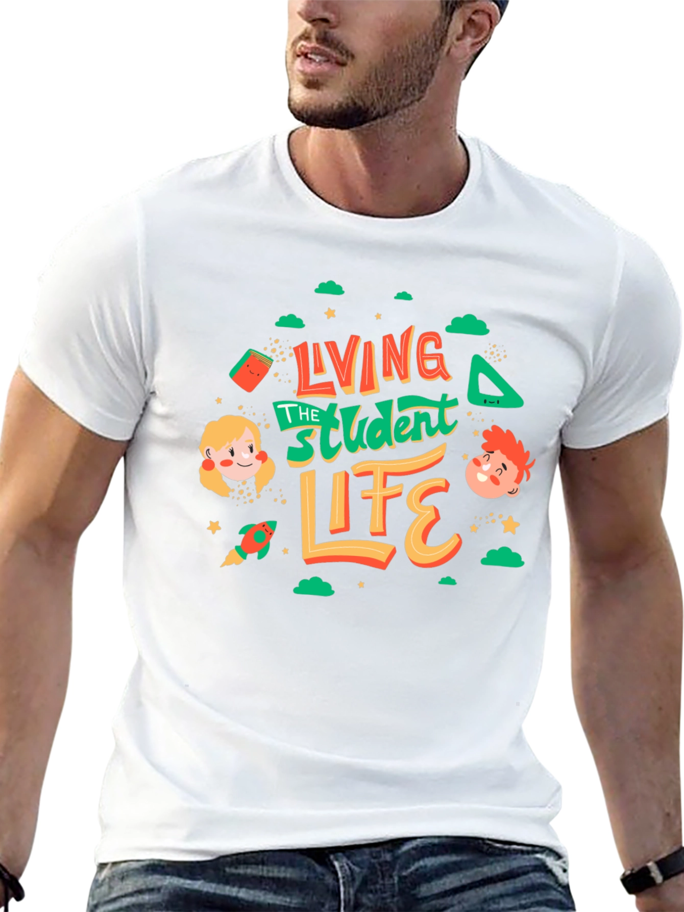 Living the Student Life Graphic Tee