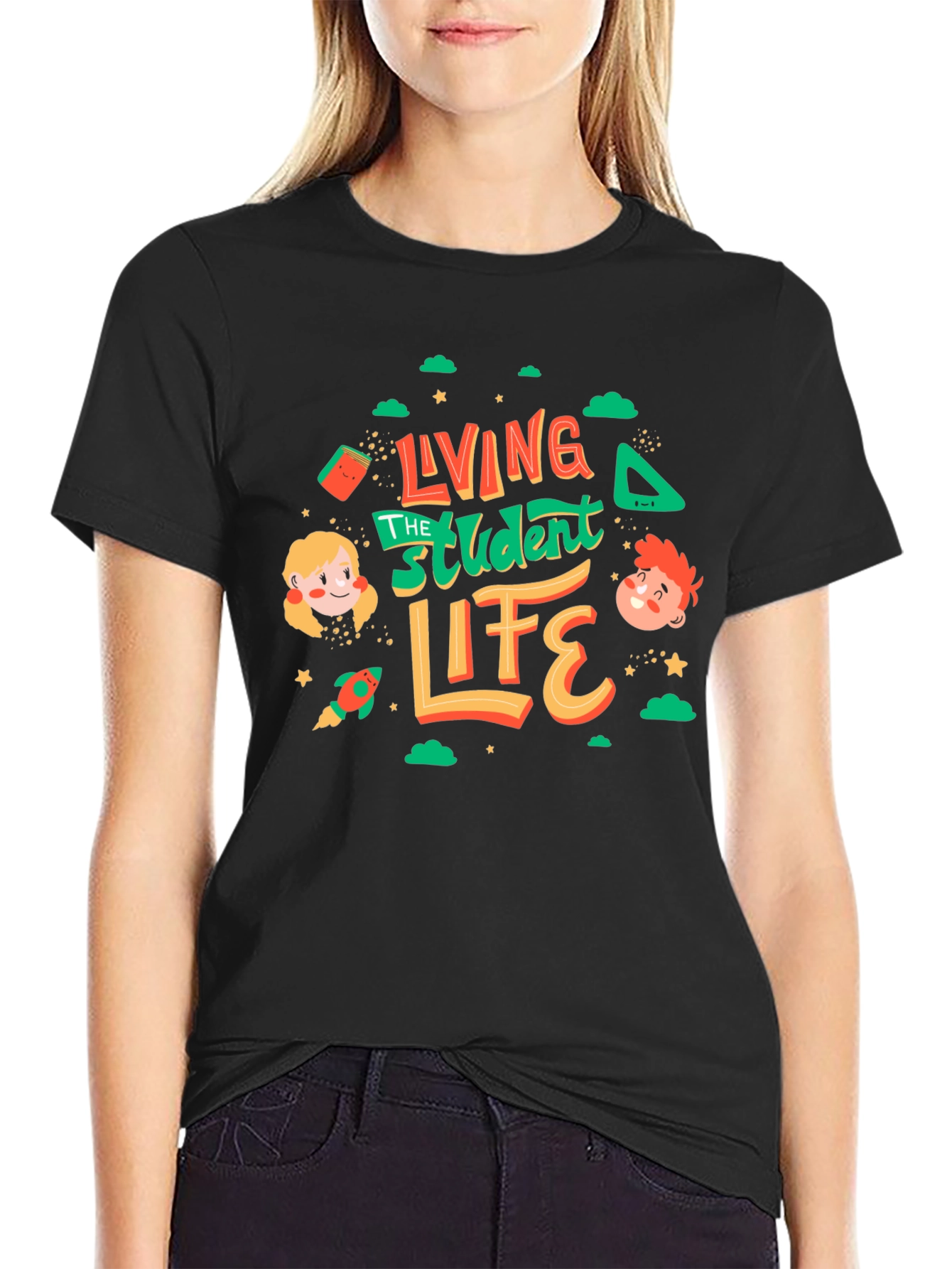 Living the Student Life Graphic Tee