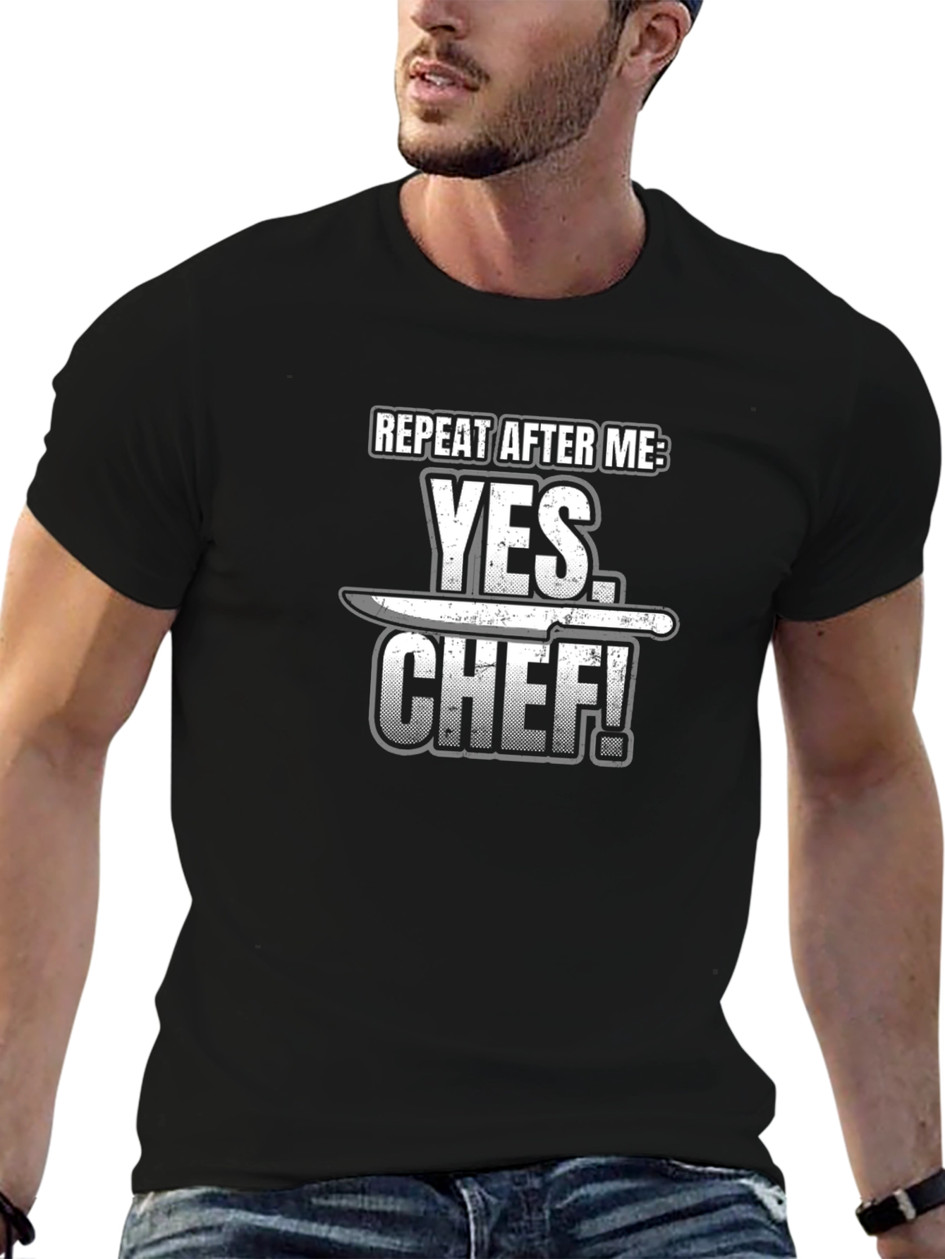 Yes Chef T-Shirt - Culinary Humor Tee