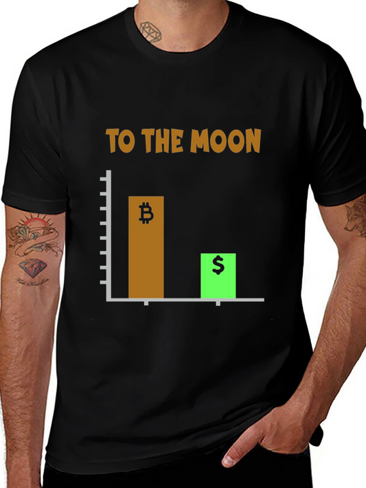 Bitcoin To The Moon Graphic Tee
