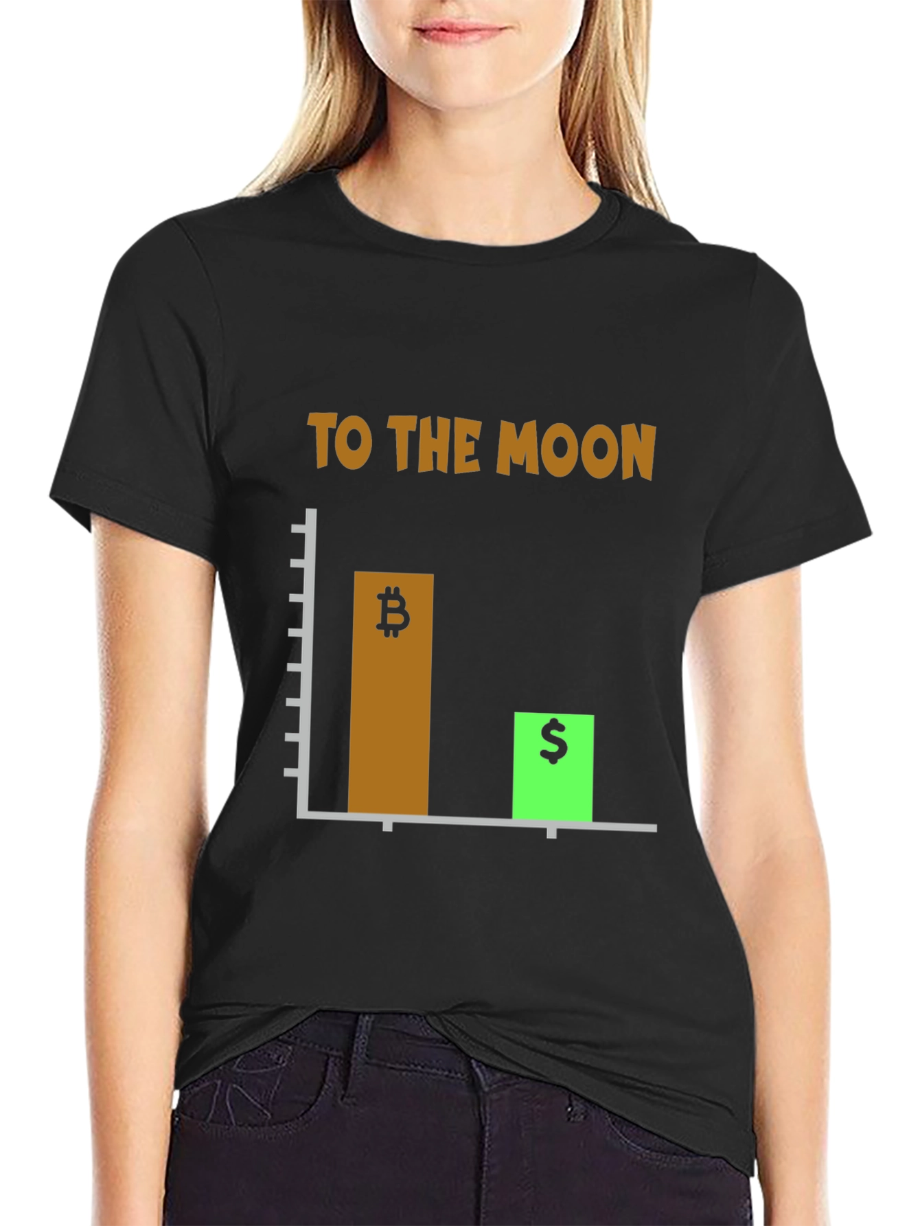 Bitcoin To The Moon Graphic Tee